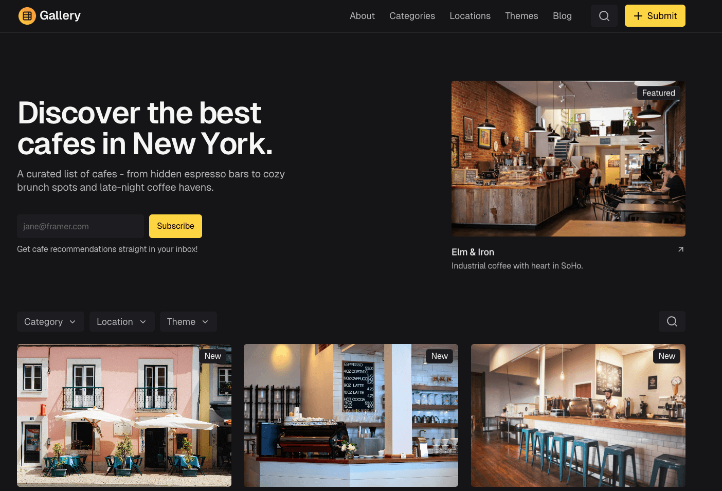 framer directory template