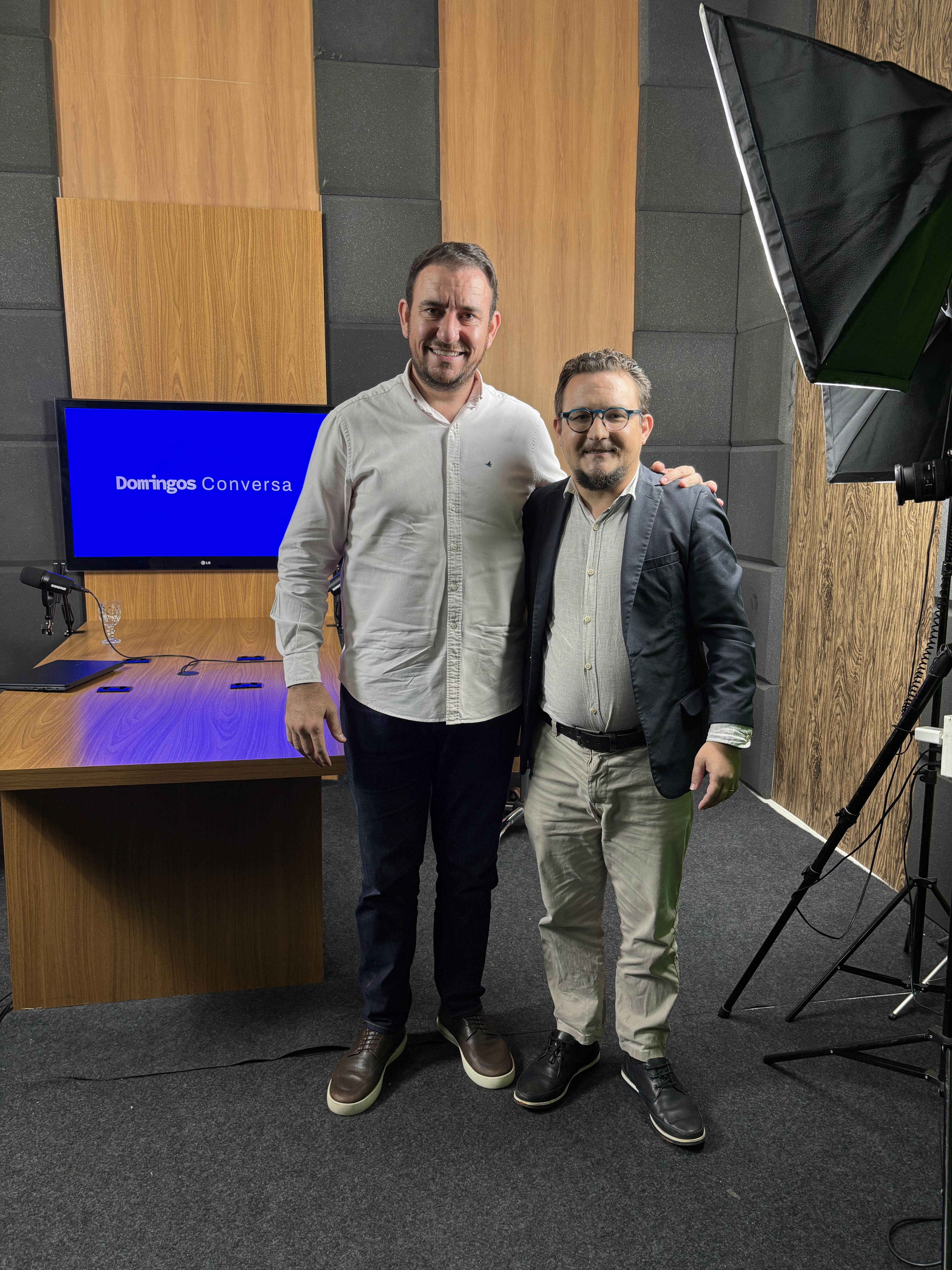 Bessa, ao lado de Domingos Ketelbey