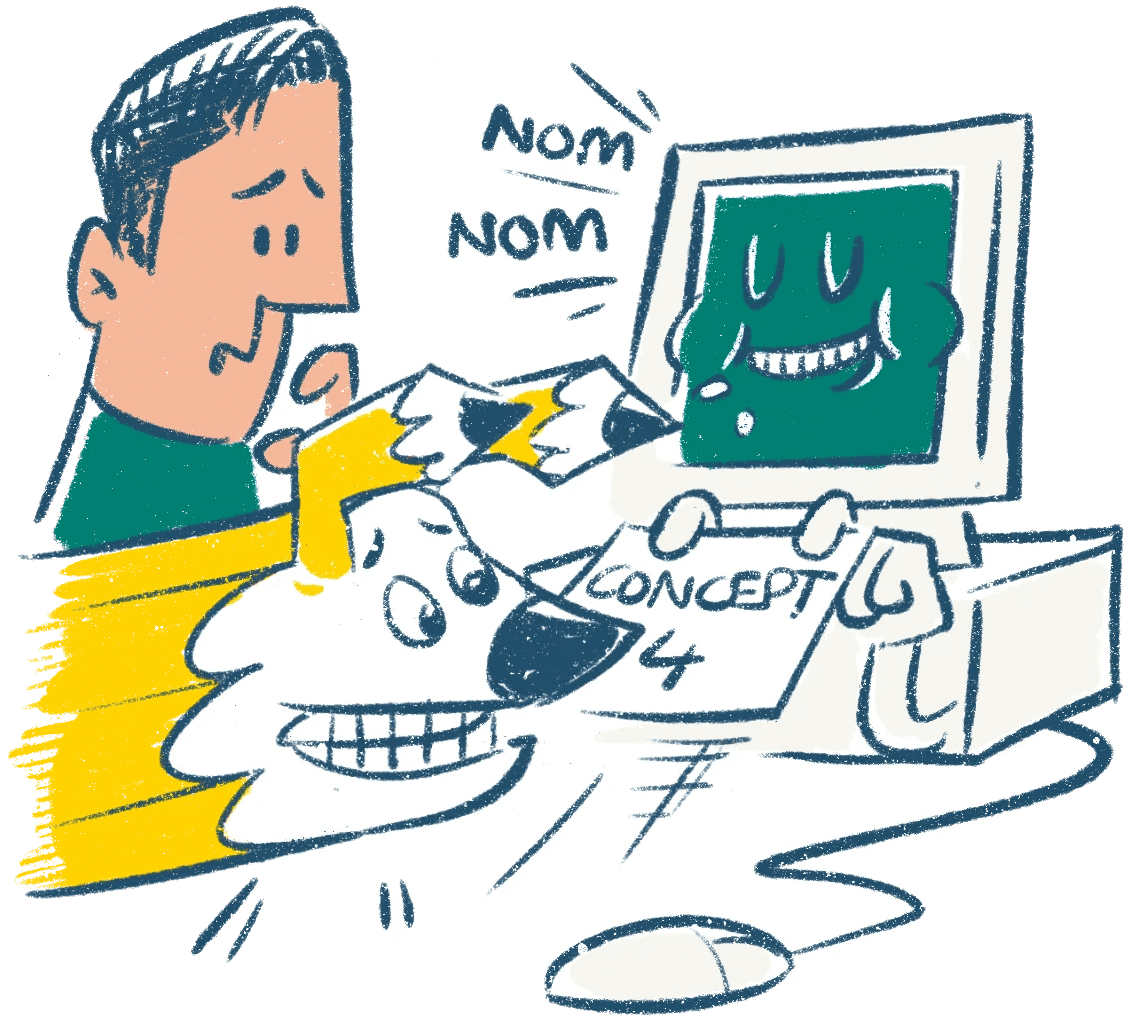 A runner preparing for the start