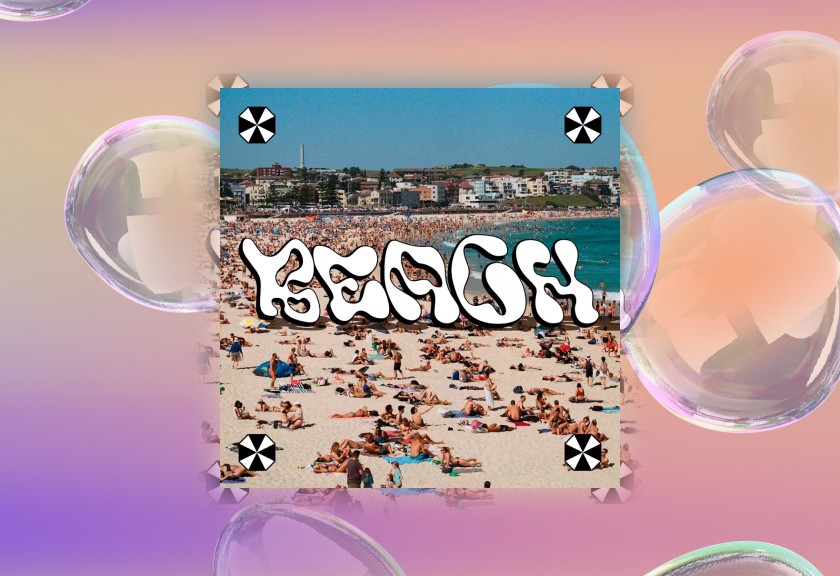 Dreamy baby shower invitation template with a cosmic blue background and illustrated baby carriage glowing under stars.