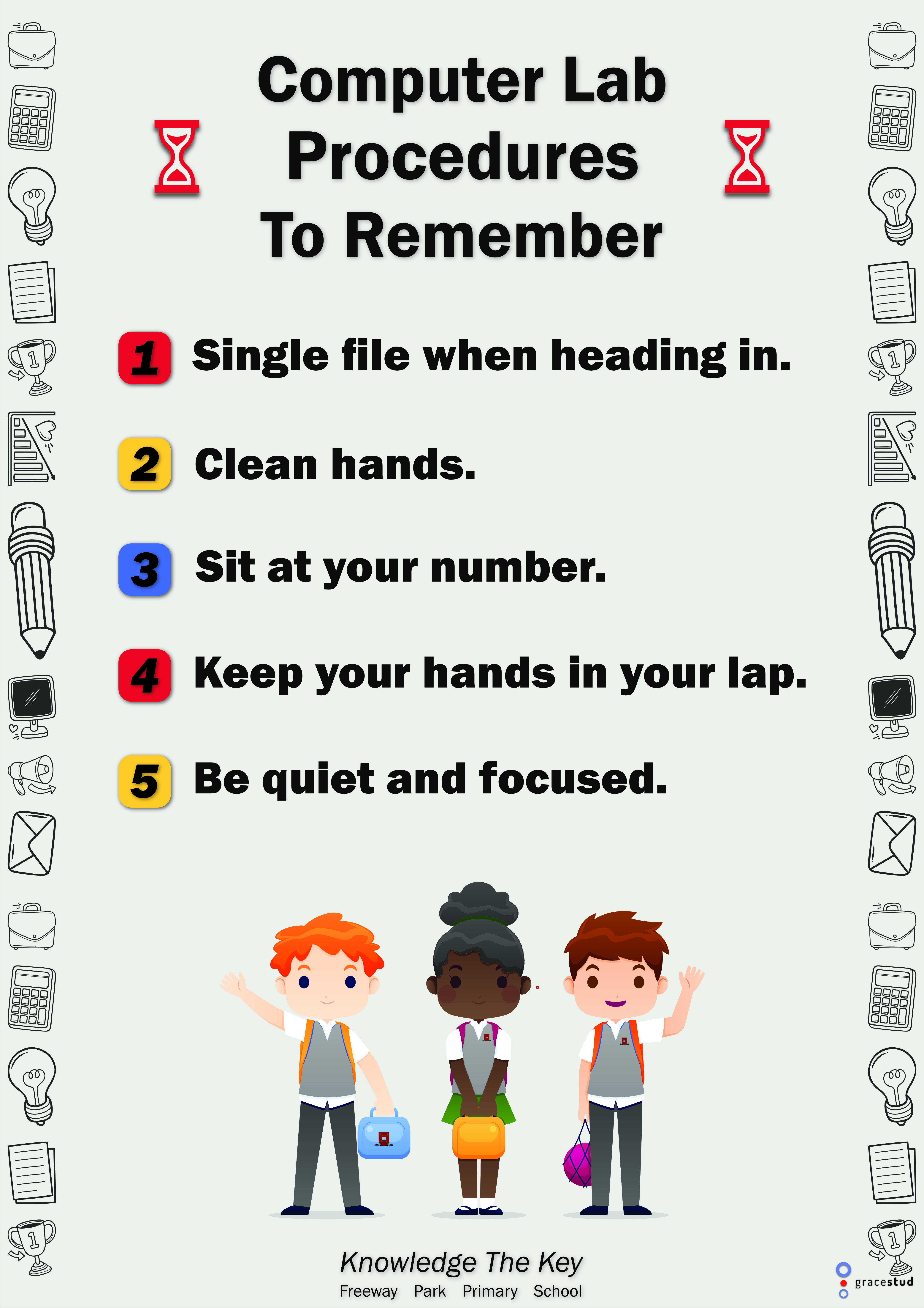 School Compiuter Lab Poster