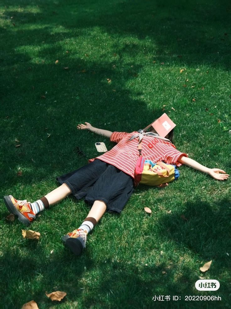 Man laying in the grass