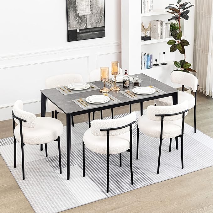 Enhance your workspace with the black and white dining chair, designed for comfort and efficiency.