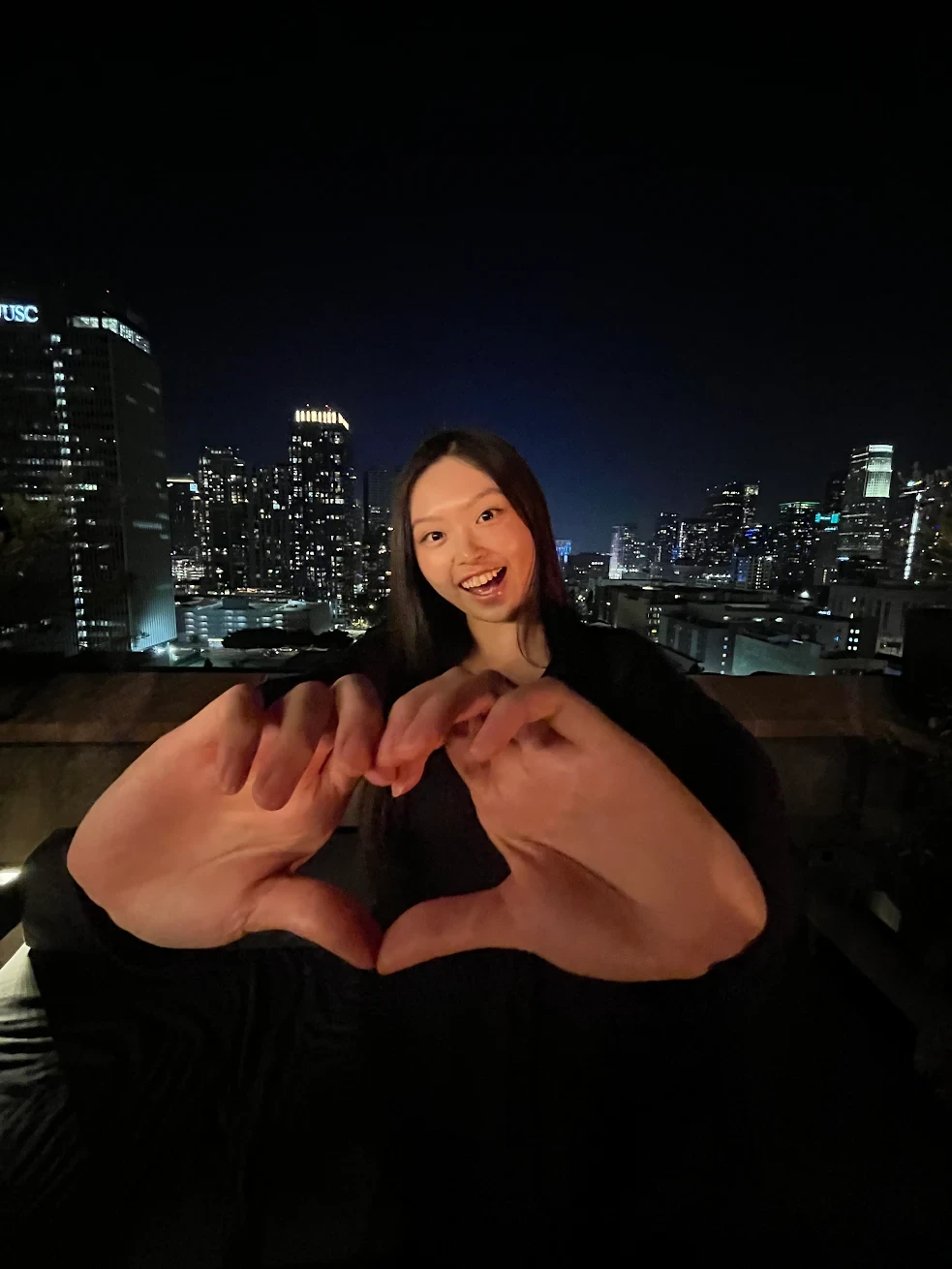 abstract orange butterfly with a light blue background