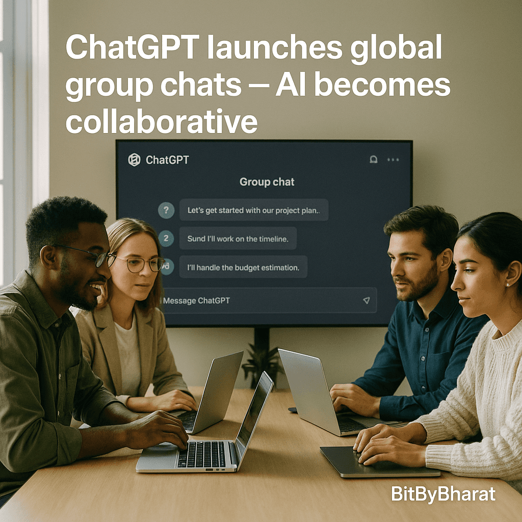 ChatGPT launches global group chats — AI becomes collaborative