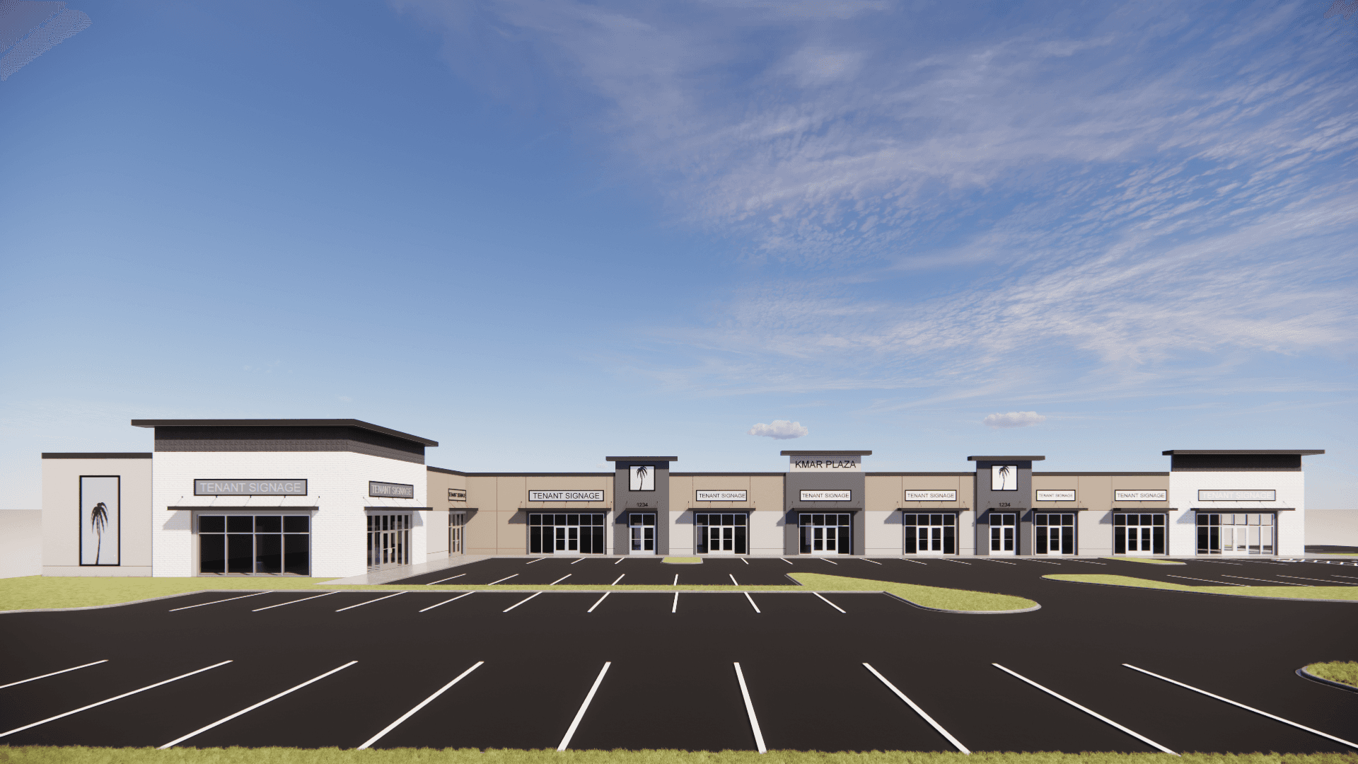Exterior rendering of Kmar Plaza