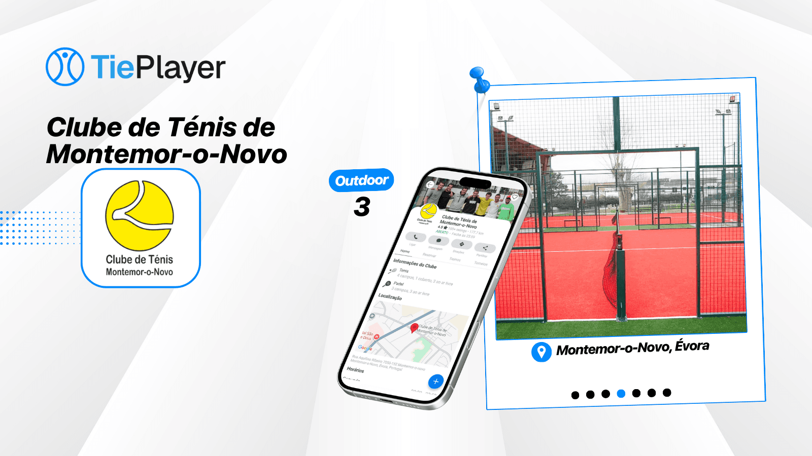 Book a padel court at Clube de Ténis de Montemor-o-Novo