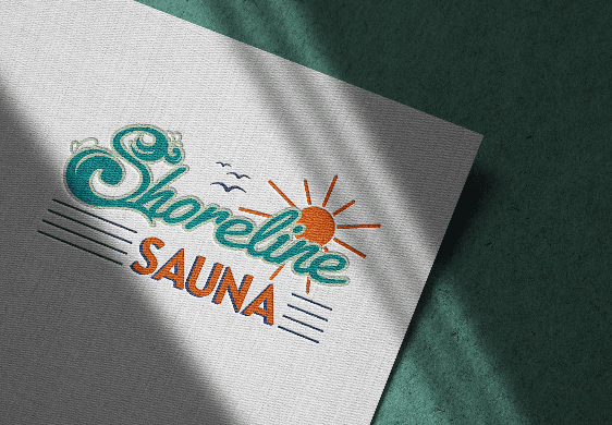 Shoreline Sauna logo design