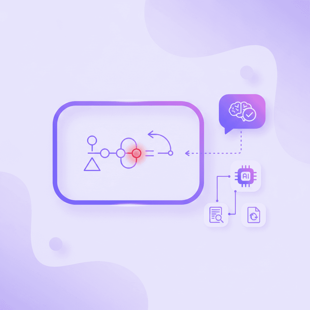 Penseum AI tutor catching a specific math mistake and explaining it in real-time