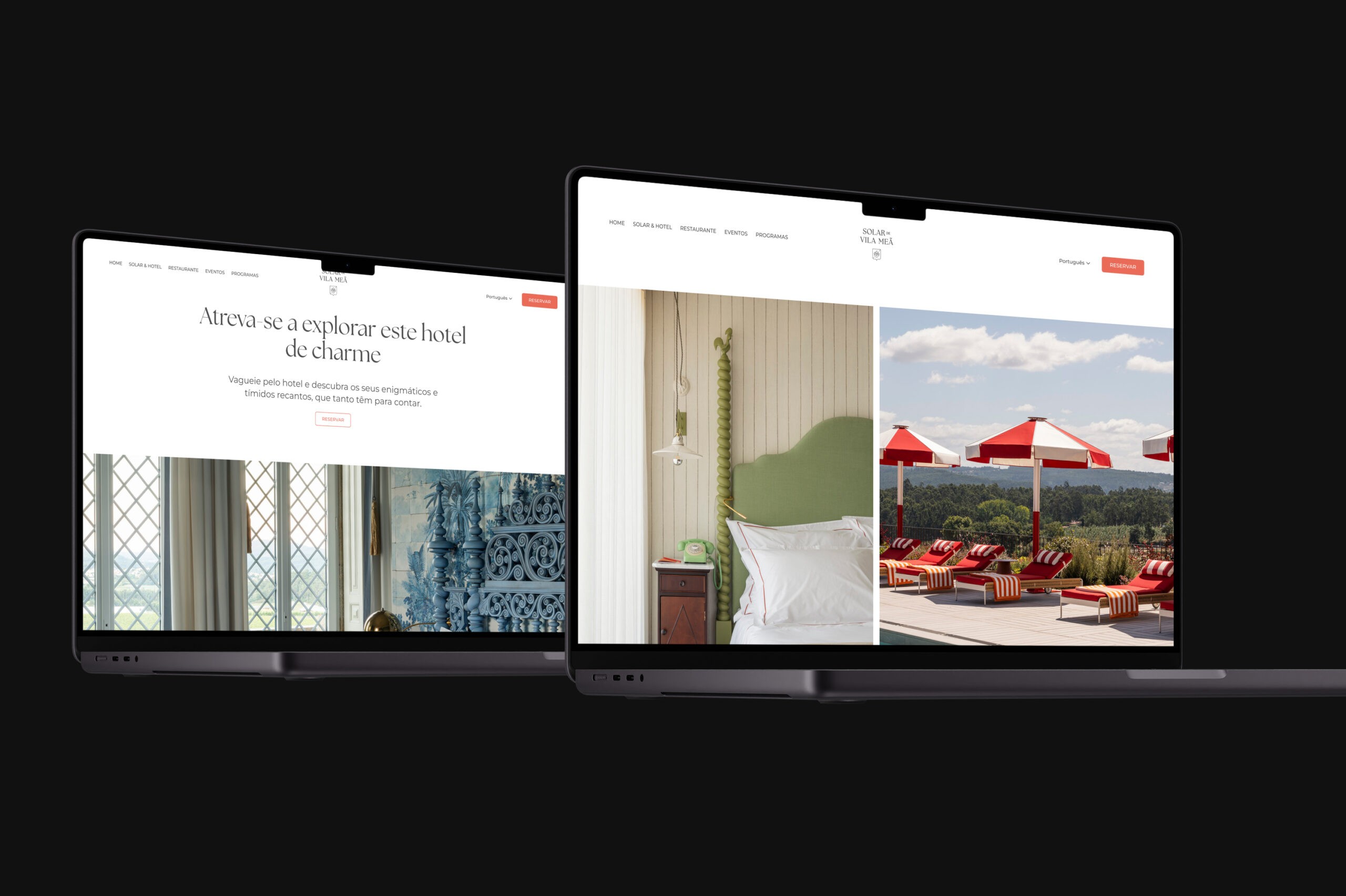 Mockup of Website