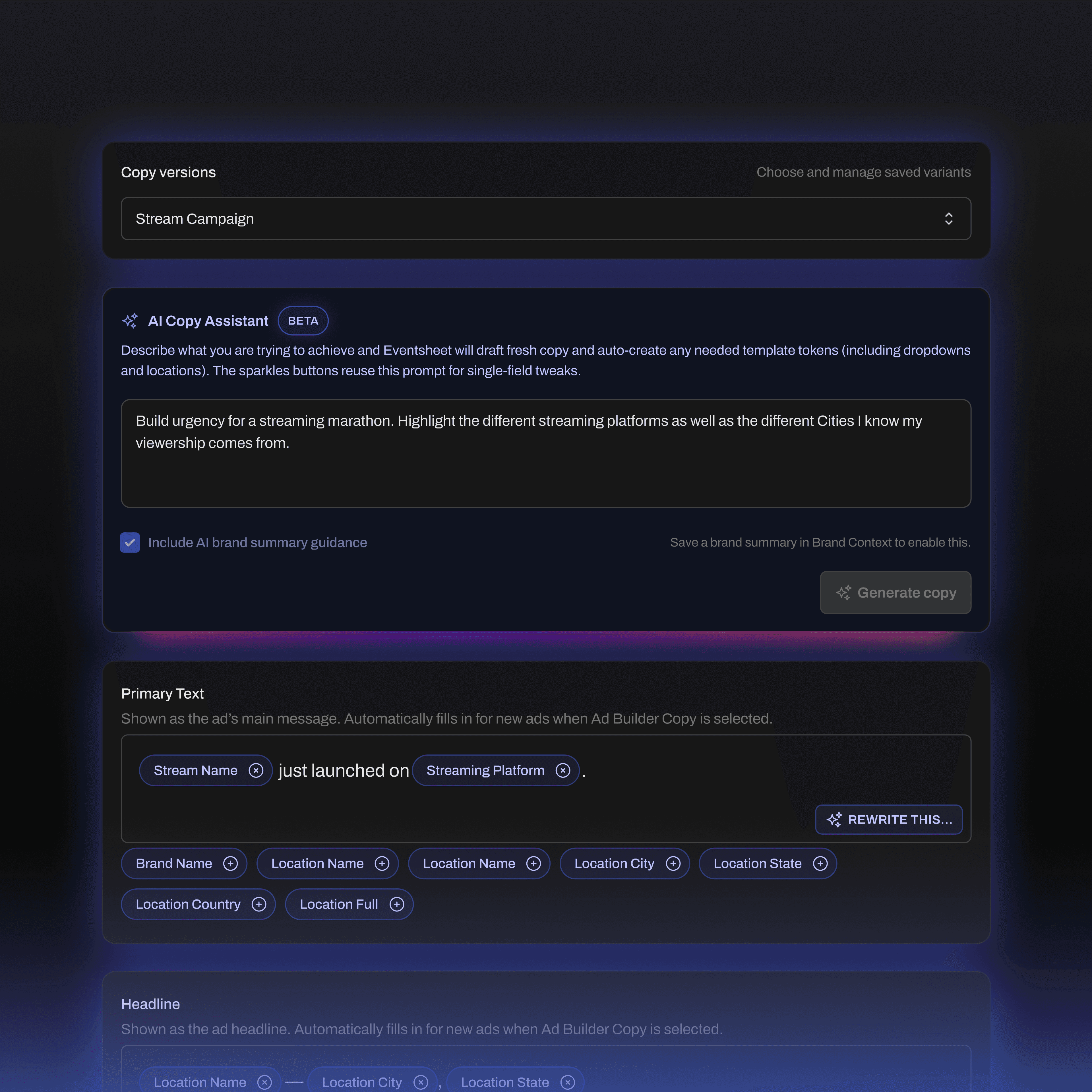 Eventsheet Ads Automation