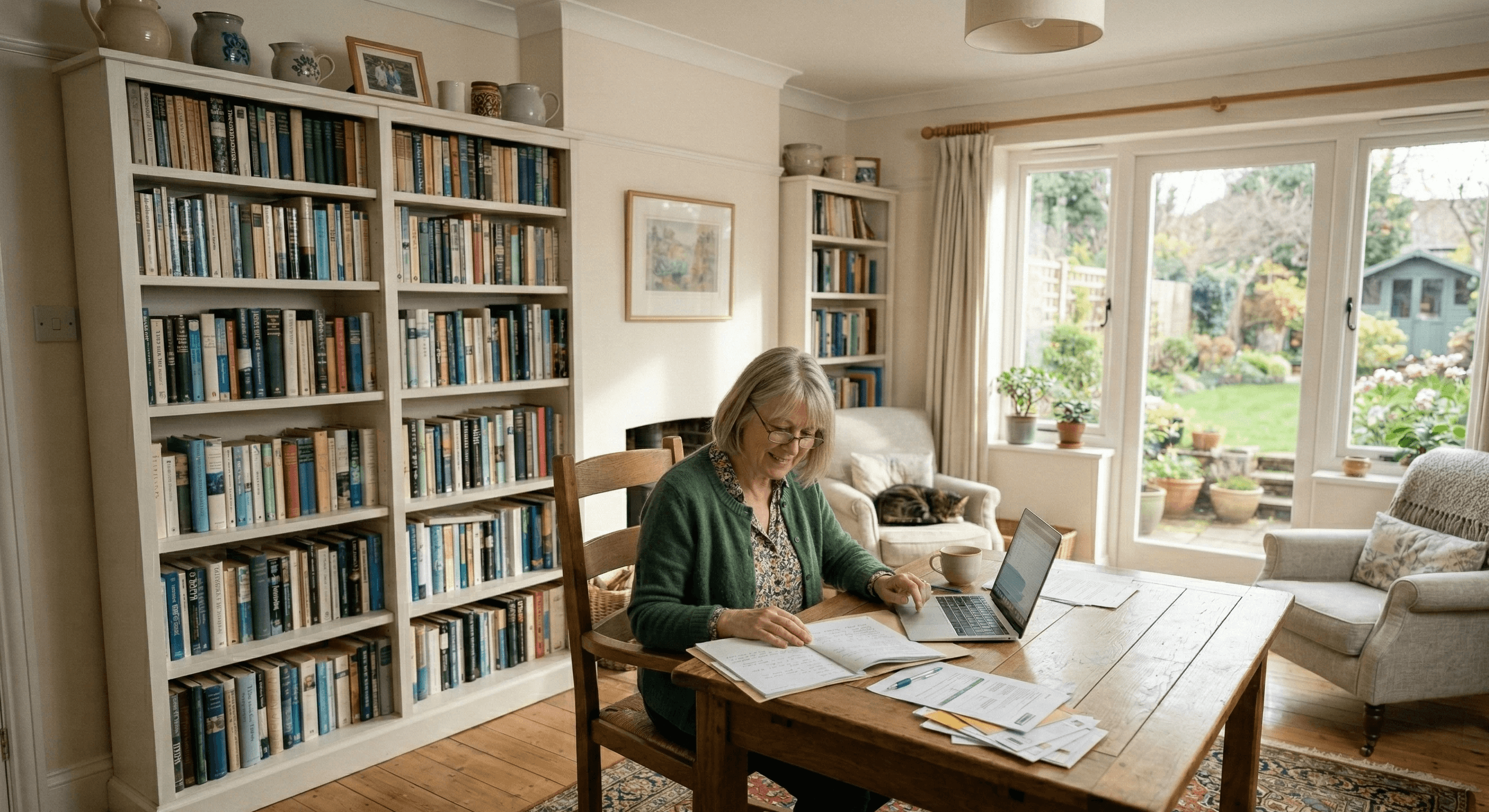 Susan feeling confident in completing her admin