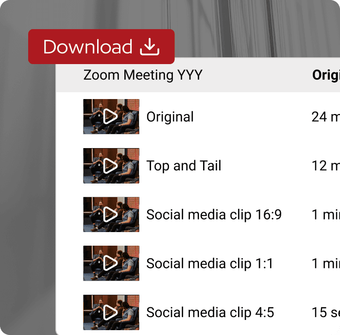 How it works image, showcasing that you can download clips of different sizes from edit on the spot