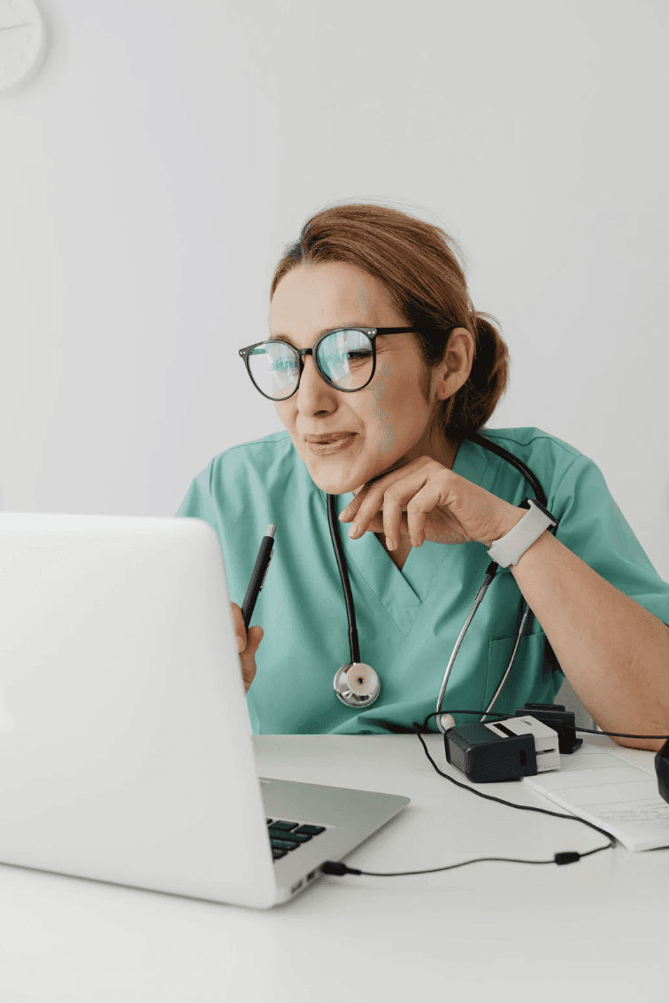 Doctor consulting with a patient in an office.