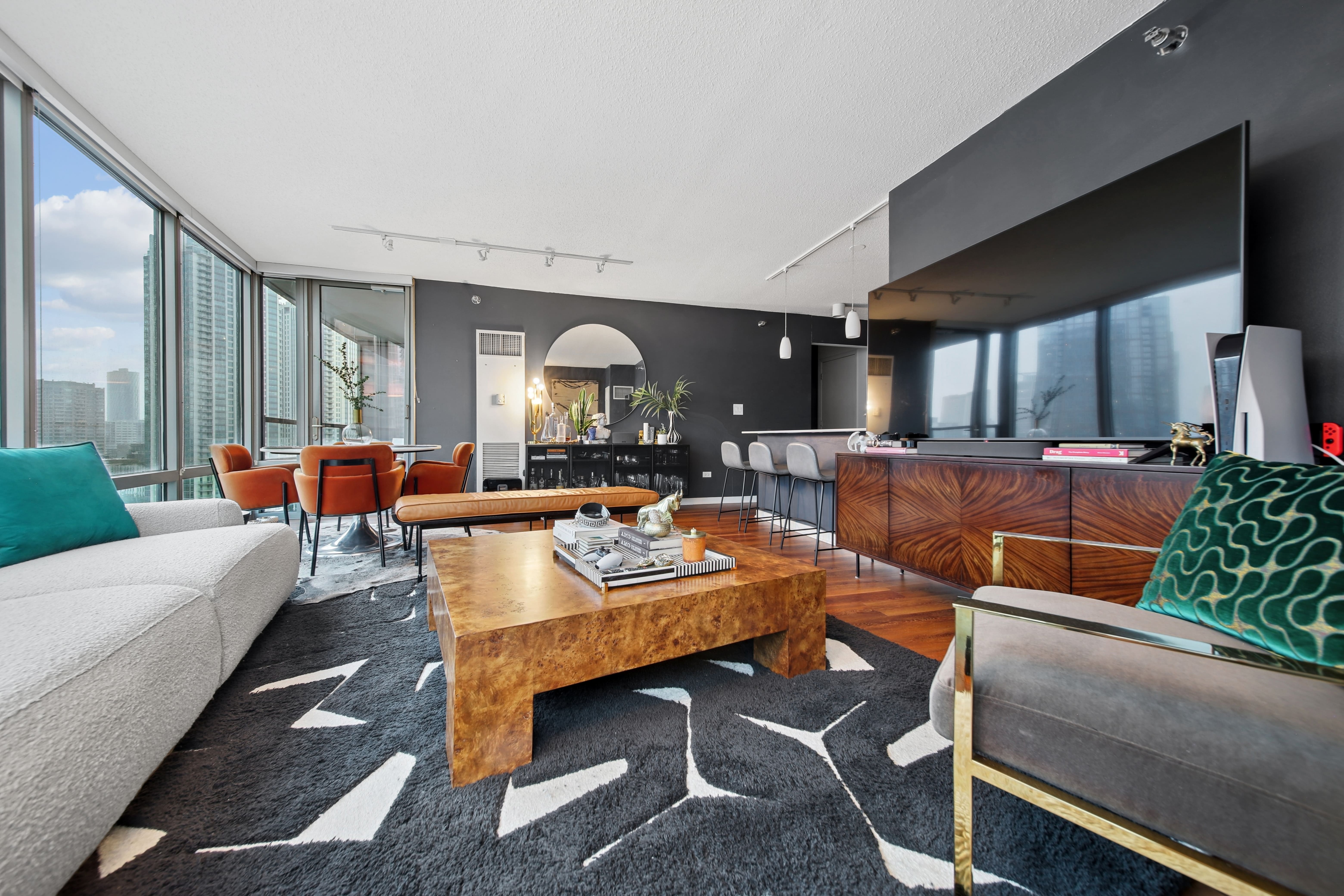 bright modern living room