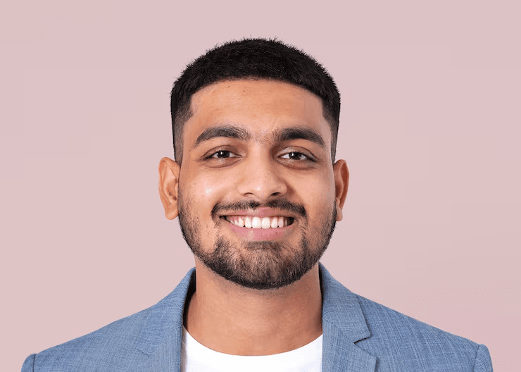 man smiling to the camera