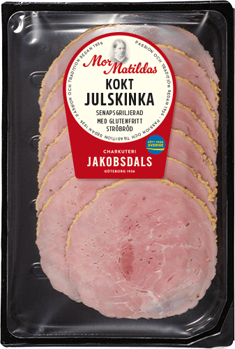 kokt julskinka i buffepack