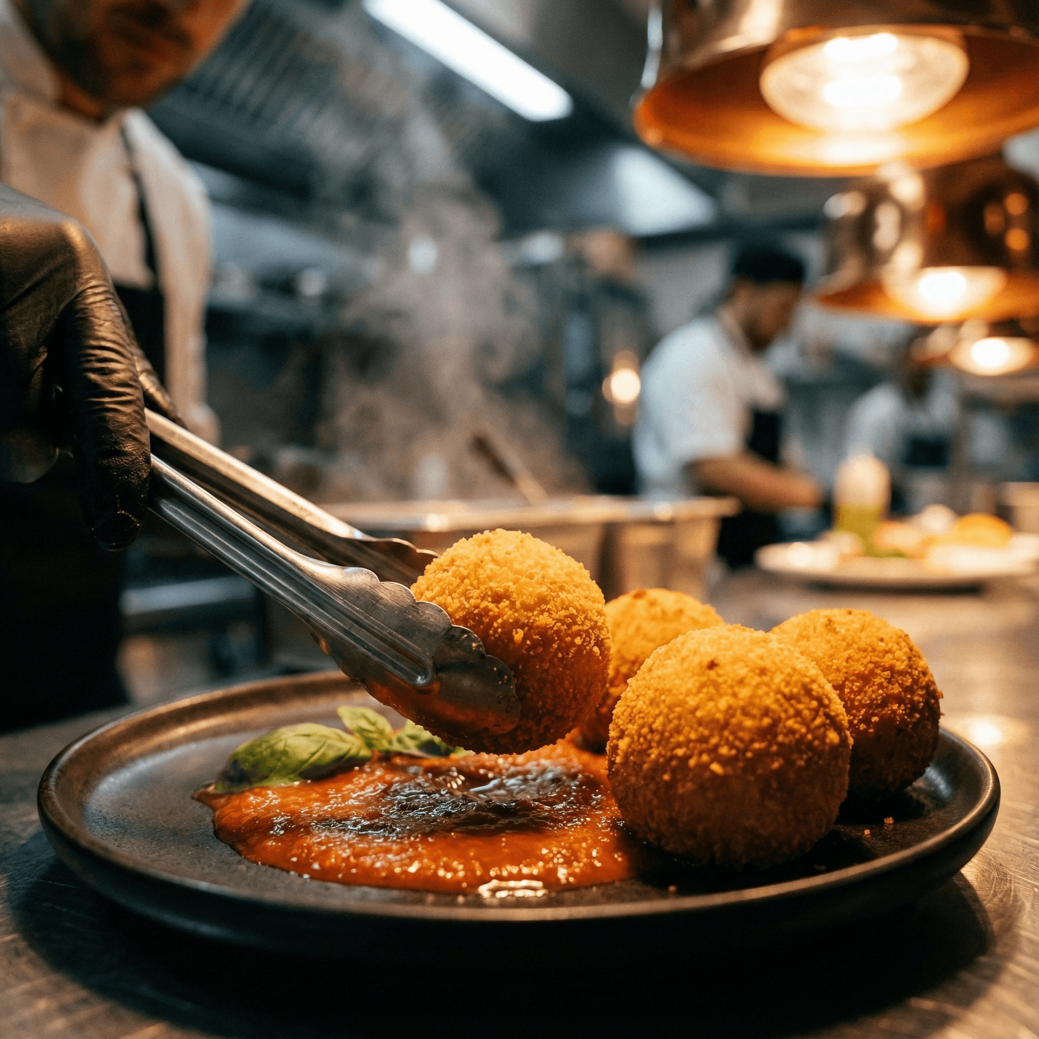 Arancini on a plate