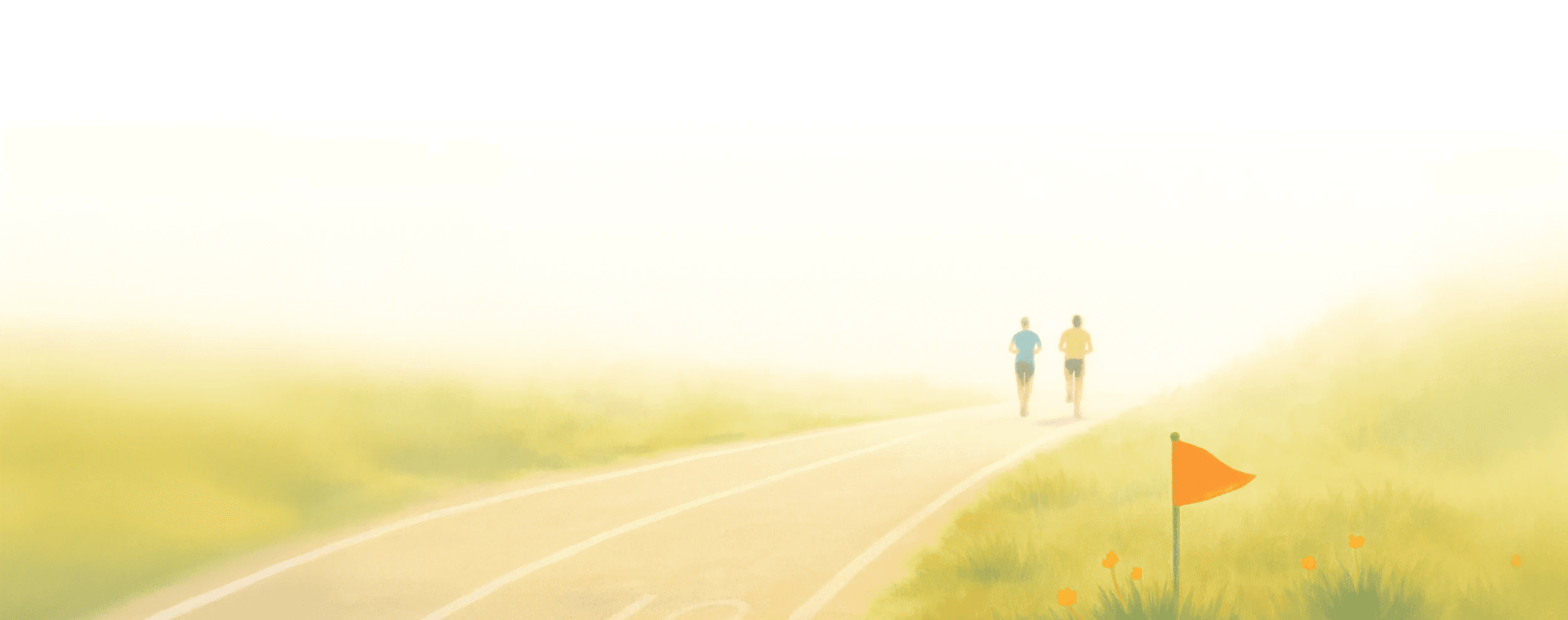 Dynamic picture of a cyclist riding downhill