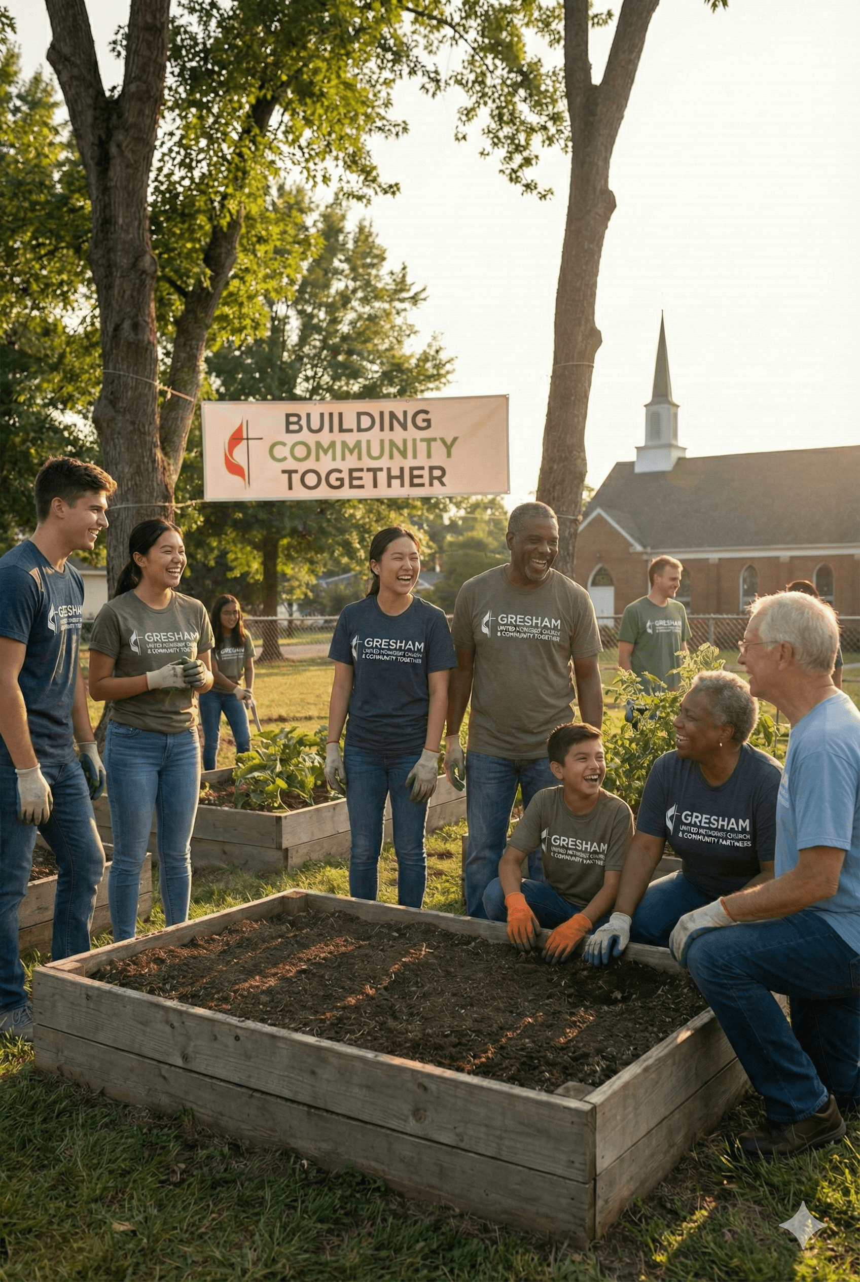 A person with long hair stands against a bright, hazy background, reaching out with one hand.