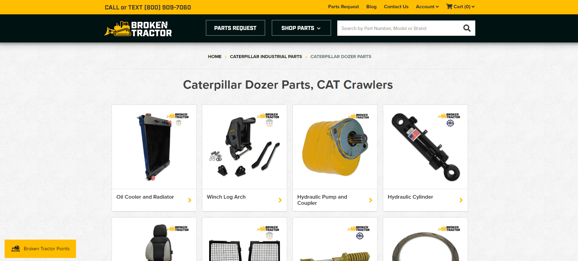 Broken Tractor Caterpillar Parts Page