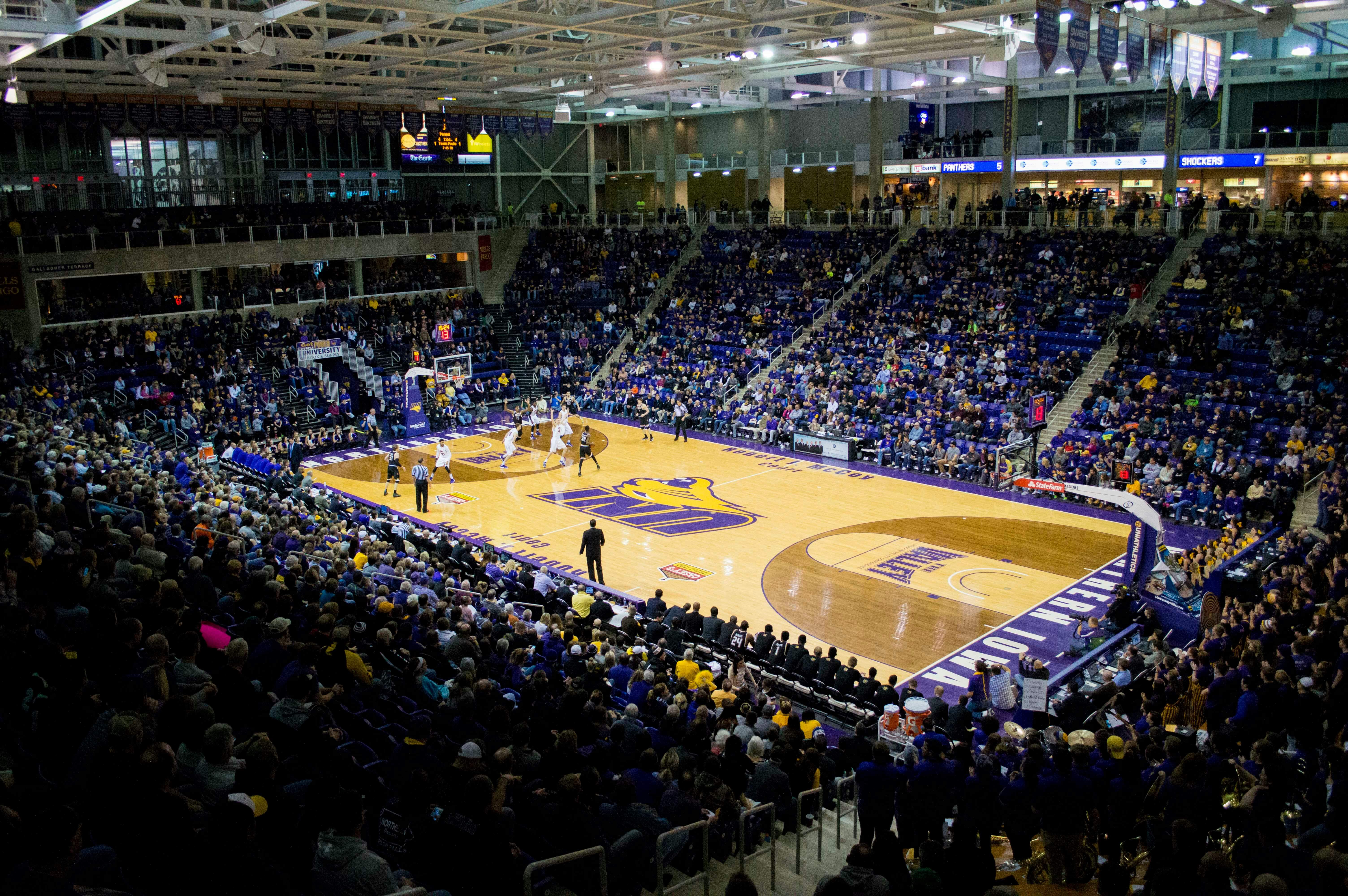 university of northern iowa, basketball, game