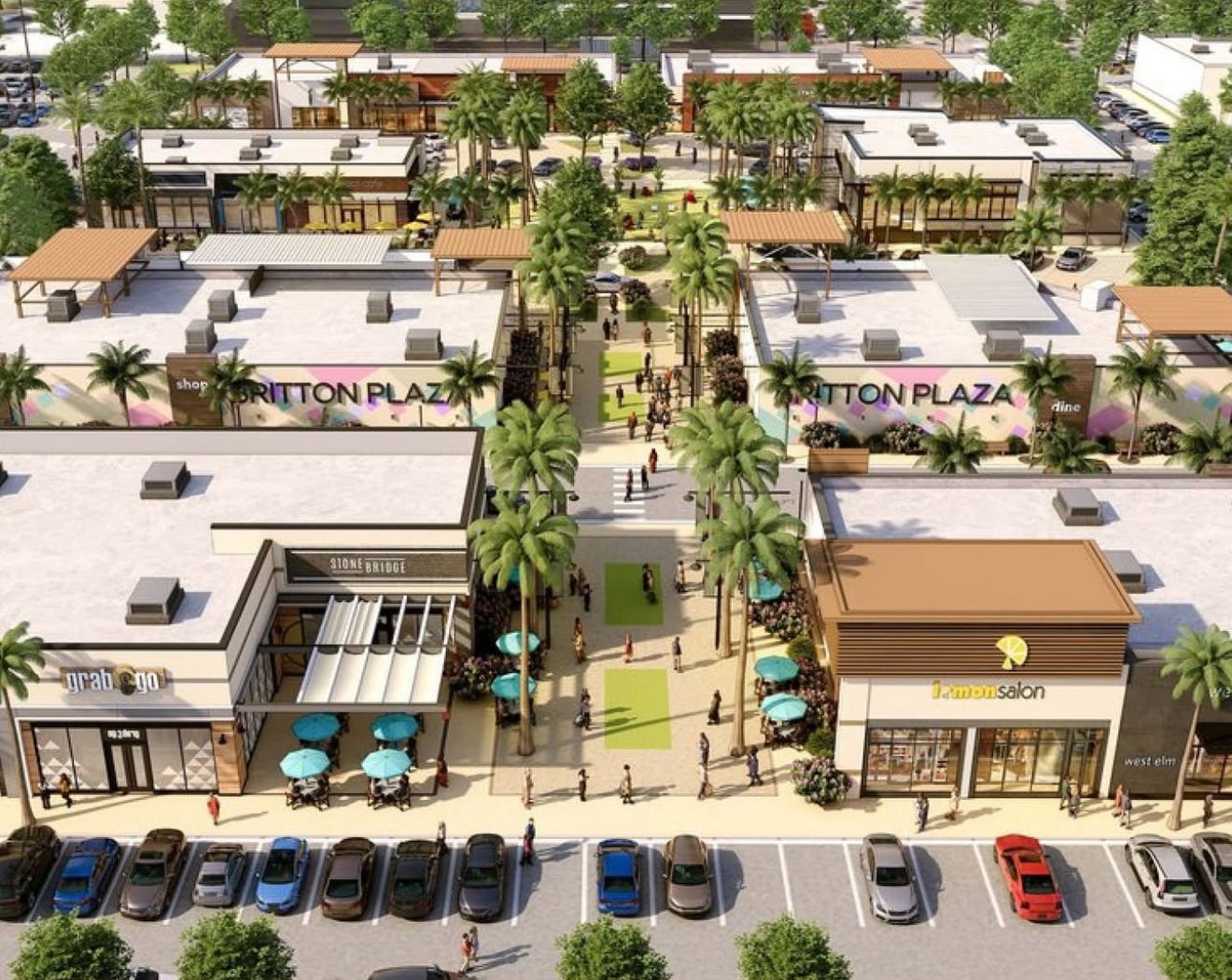 Rendering of Britton Plaza In Tampa