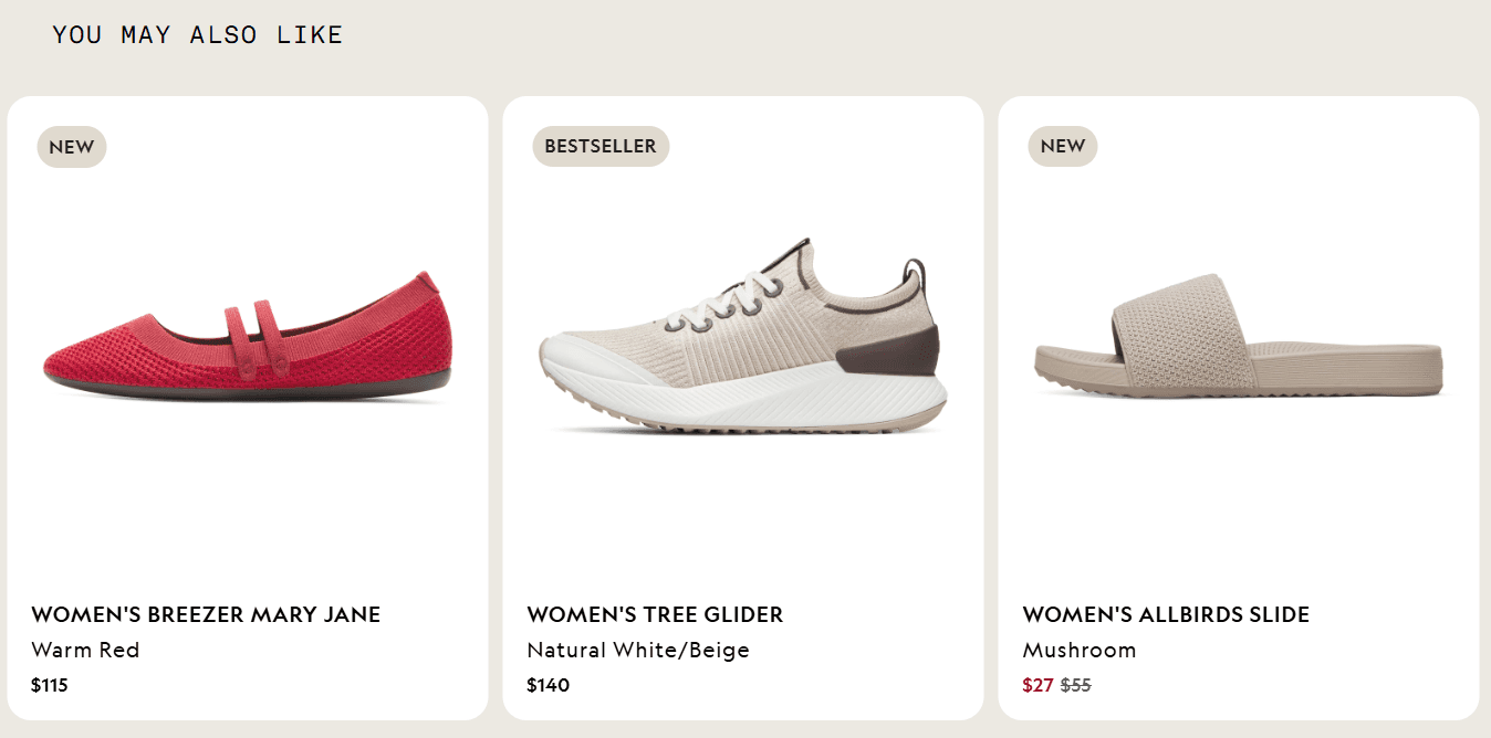 Product page cross-sell 