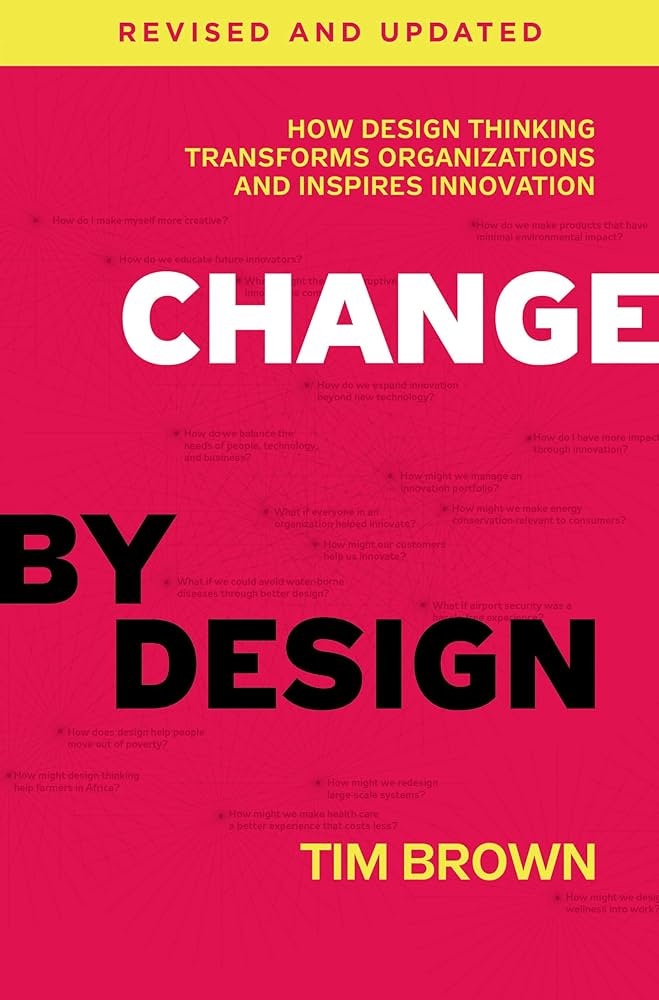 Change By Design. Red cover, bold lettering