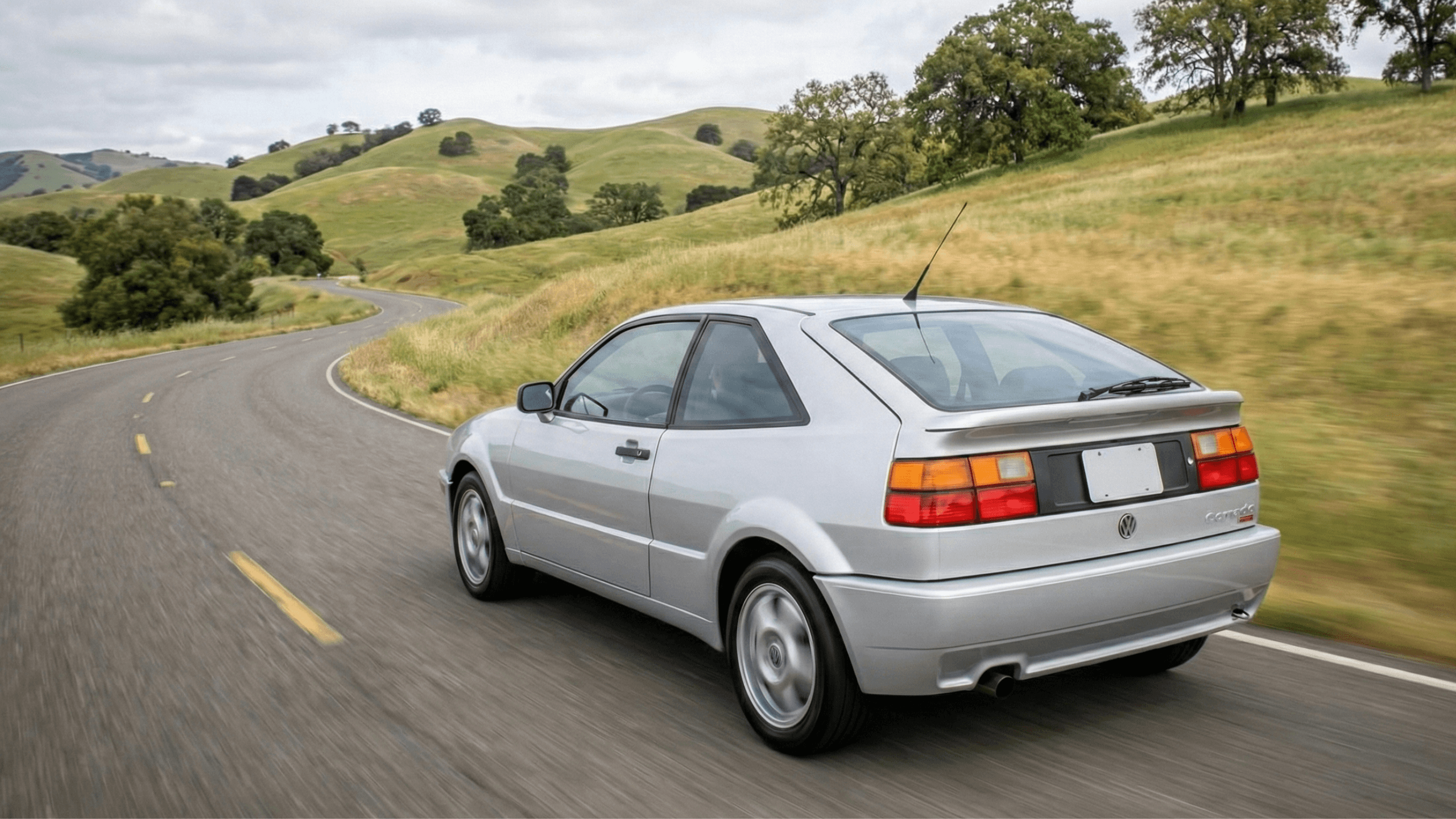 Volkswagen Corrado coupe on winding road – why this underrated 1990s hatchback is gaining collector status