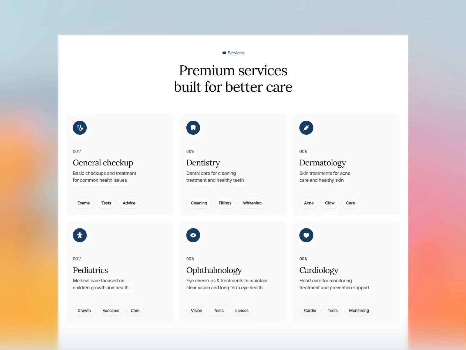 Vitalix — 黑白极简现代医疗健康网站设计灵感