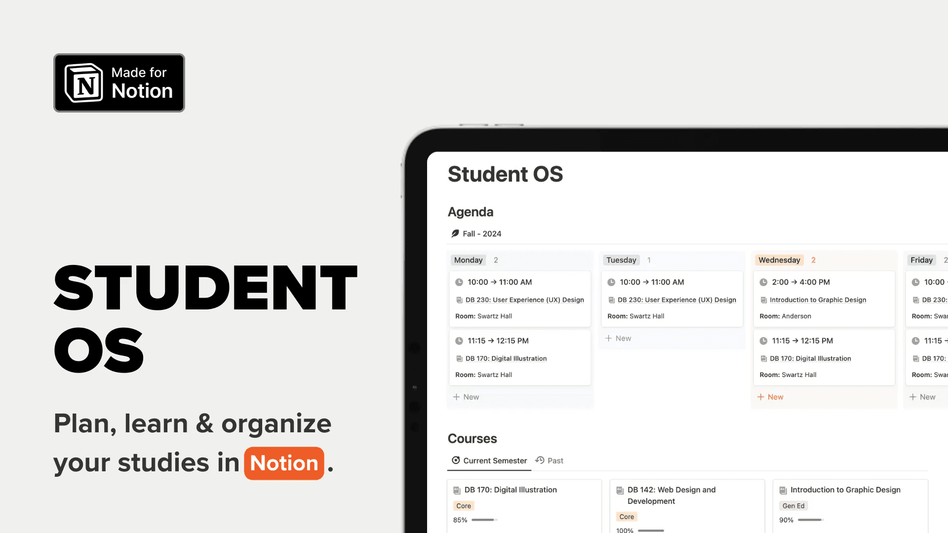 Student OS Notion Template