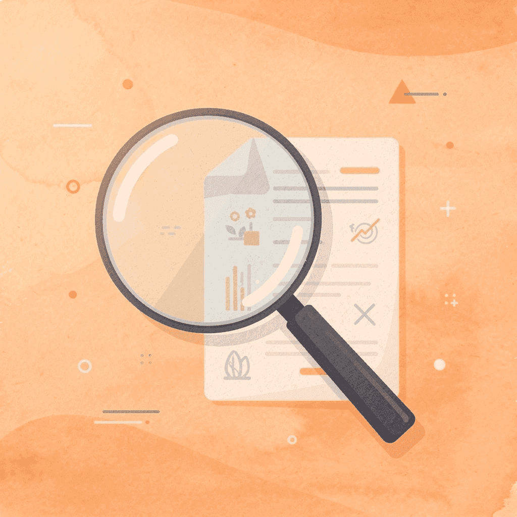 Magnifying glass examining SEO performance data for agency validation - Best SEO Agency In Utah