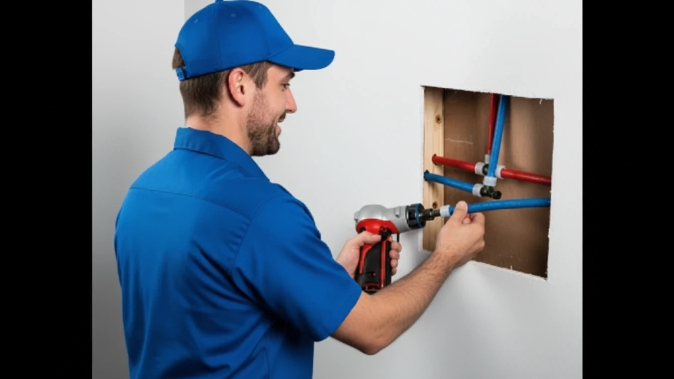 Licensed plumber in Fresno providing residential plumbing service.