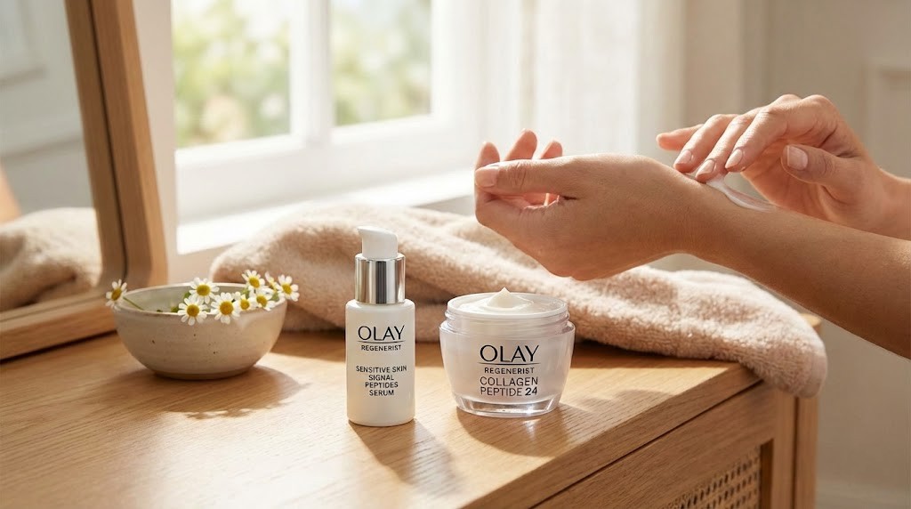 Olay Signal Peptides for Sensitive Skin | Product Guide - SeekPeptides