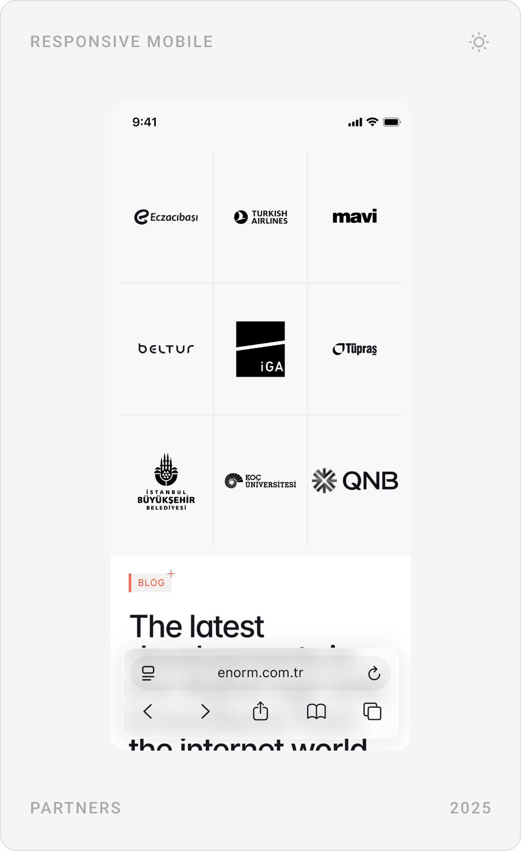 Professional Corporate Content Preview Mobile Design