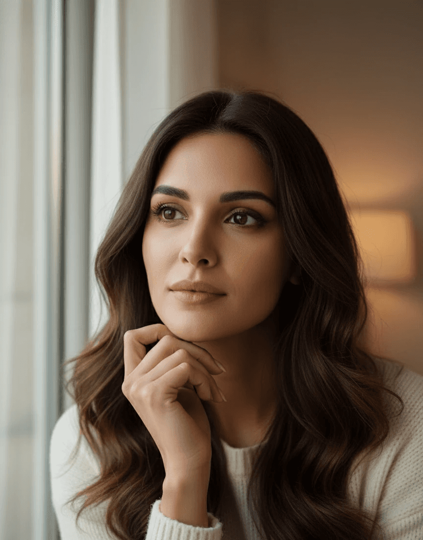 AI-generated virtual influencer portrait, created by Mahendra R for unique brand ambassadorship.