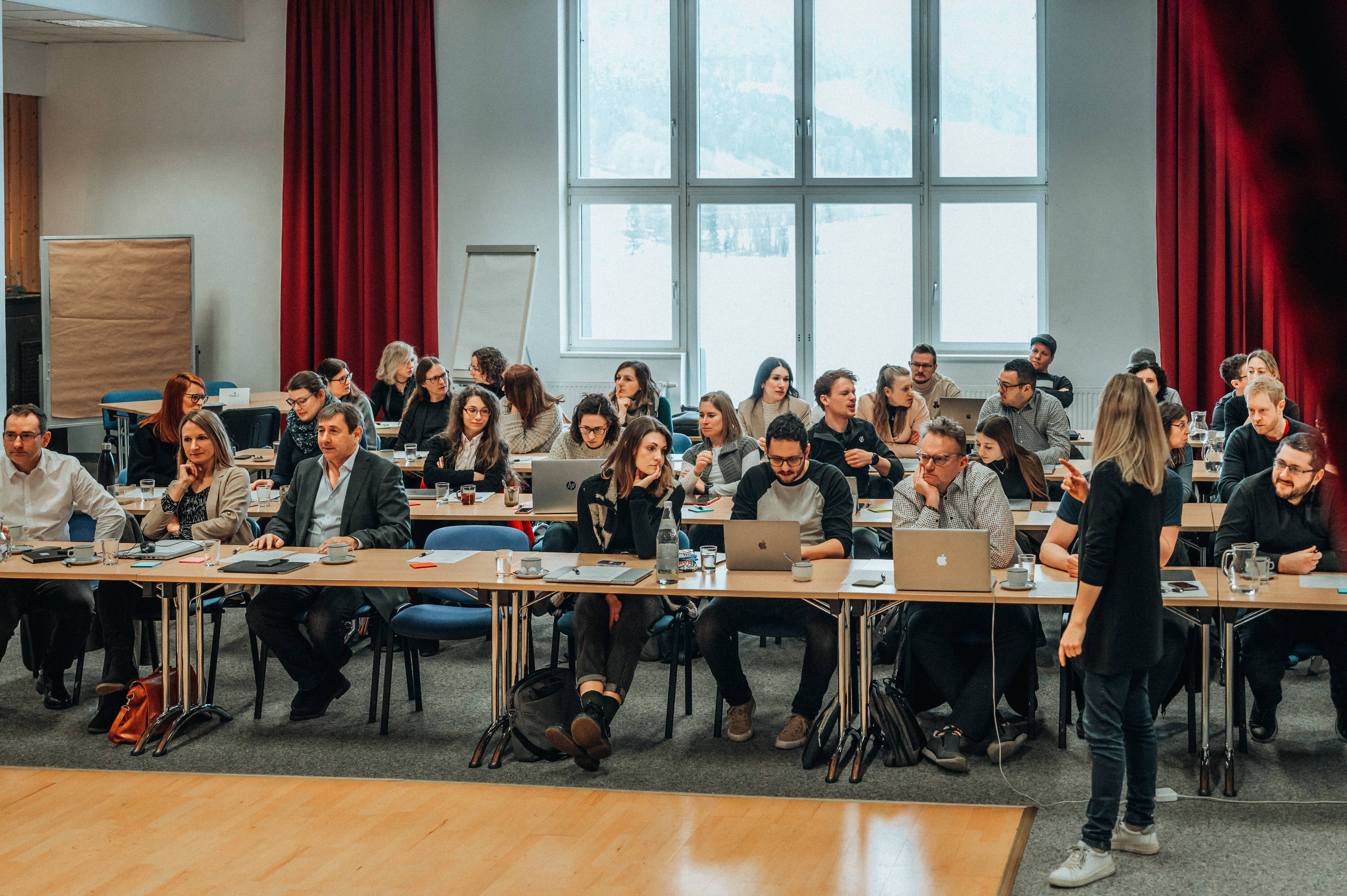 Websline-Mitarbeiter beim Jahresmeeting.