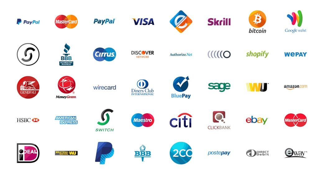 Payment method logos