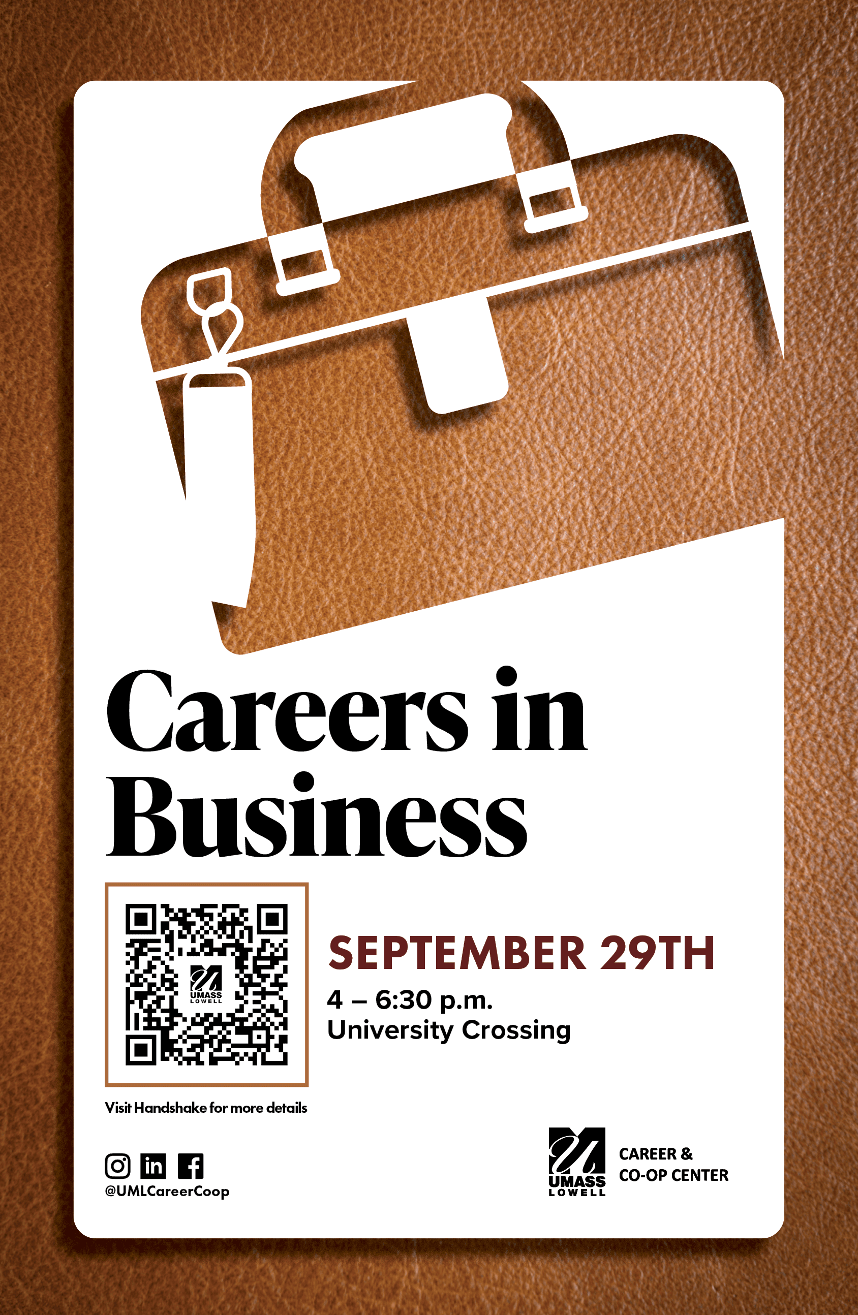 Fall career fair poster, Career in Business