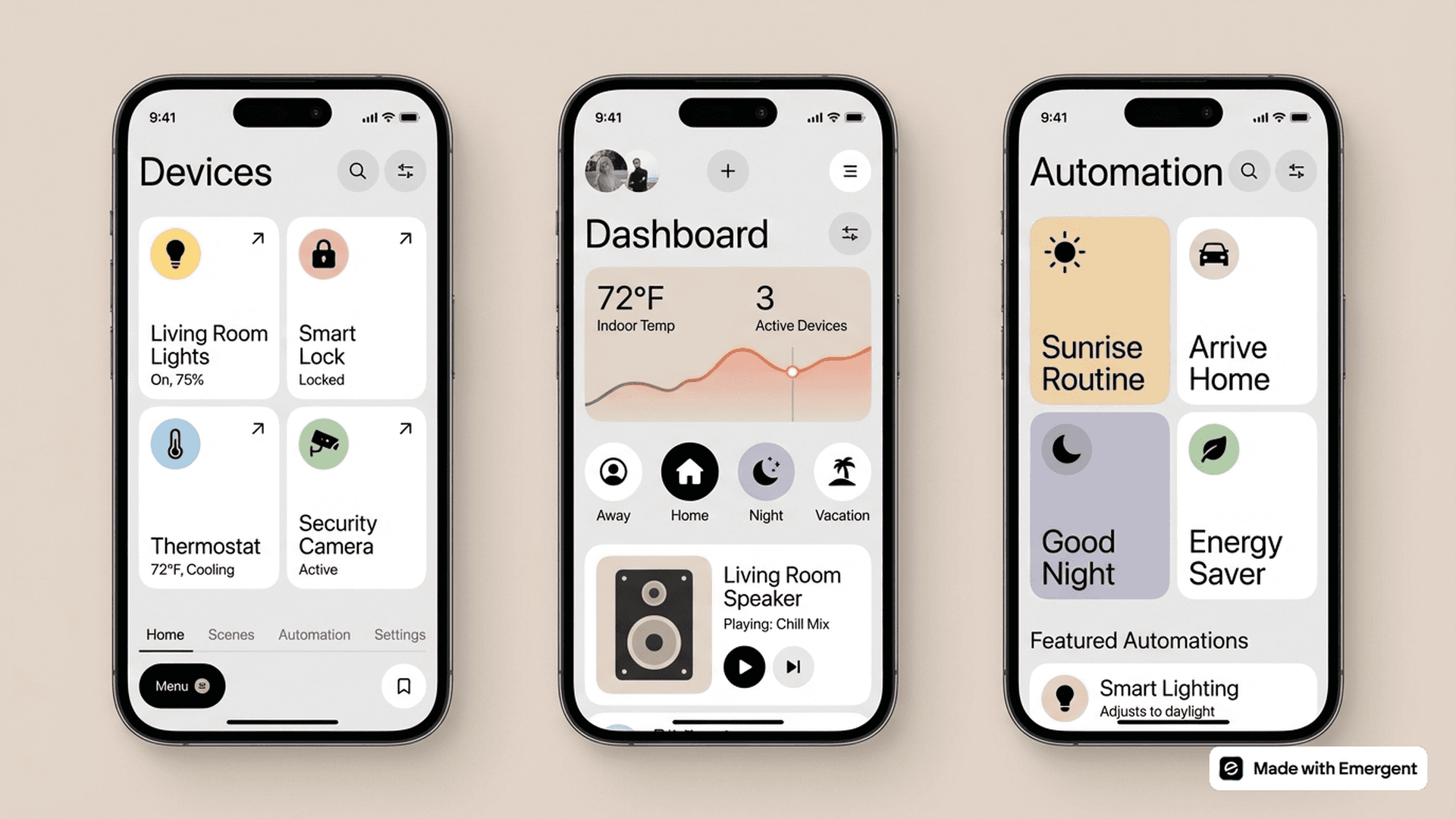 IoT App Made with Emergent