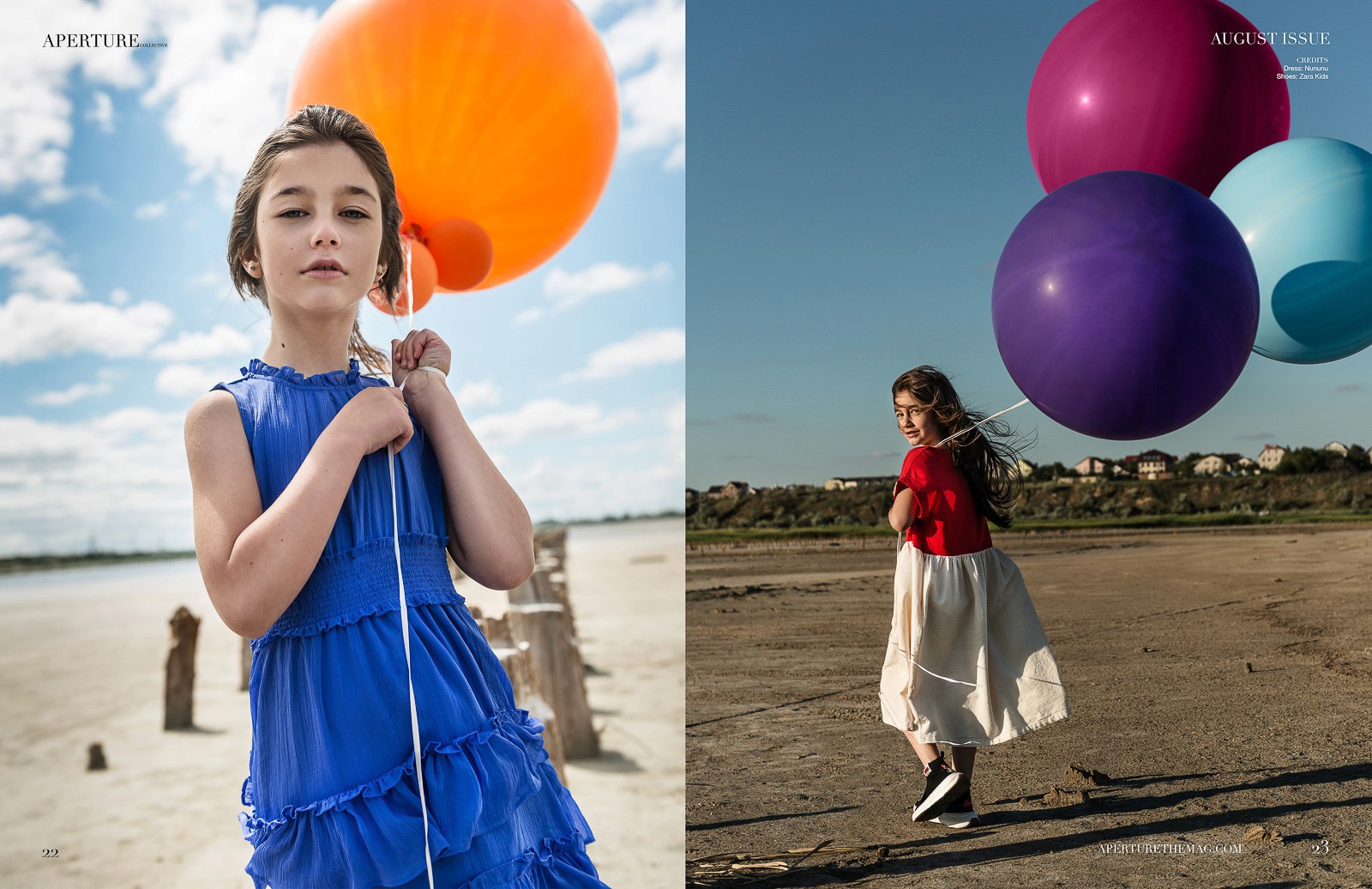 Elly's Ballon Story editorial for Aperture Collective by photographer Sergei Chyrkov