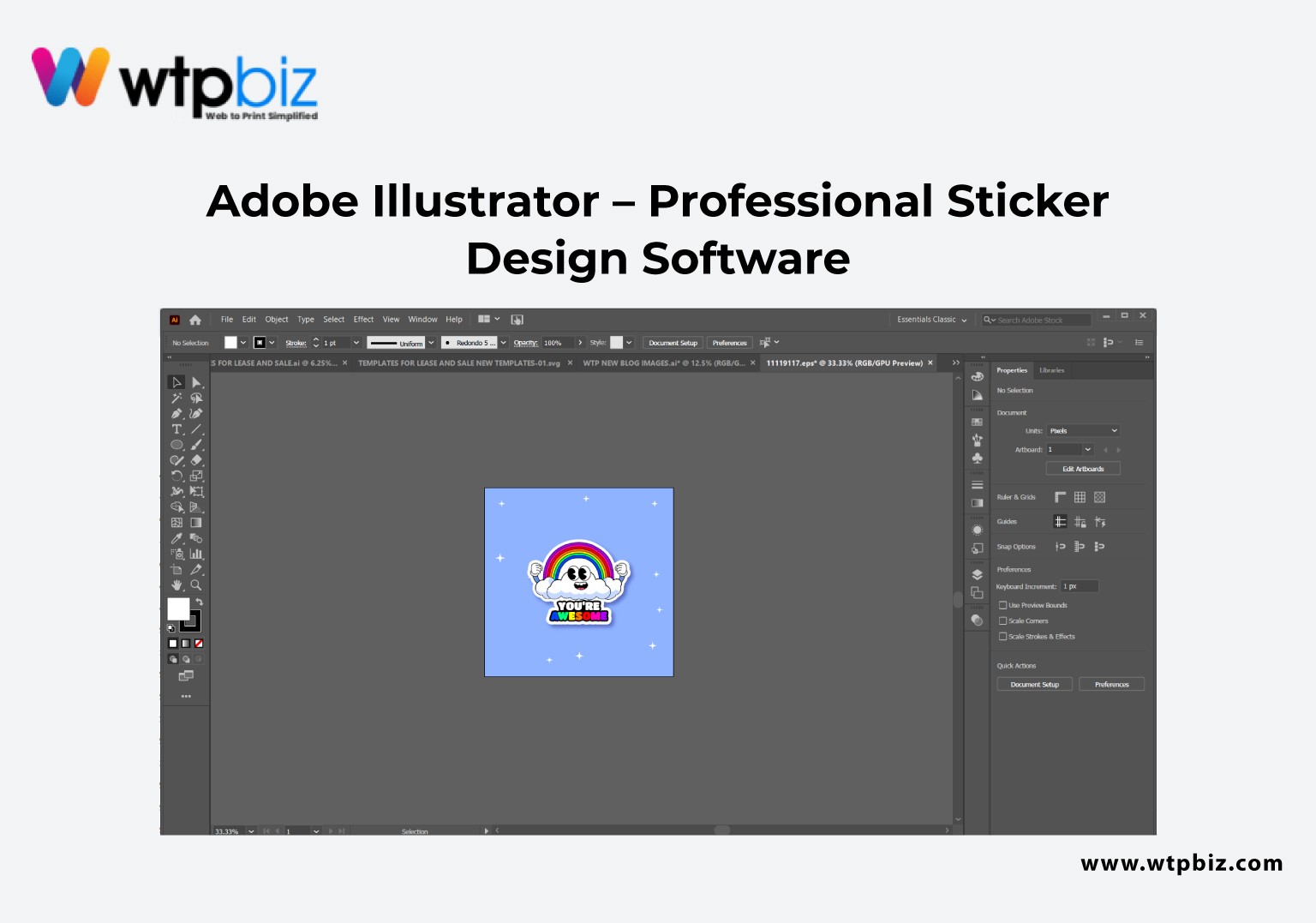 Adobe Illustrator – Professional Sticker Design Software