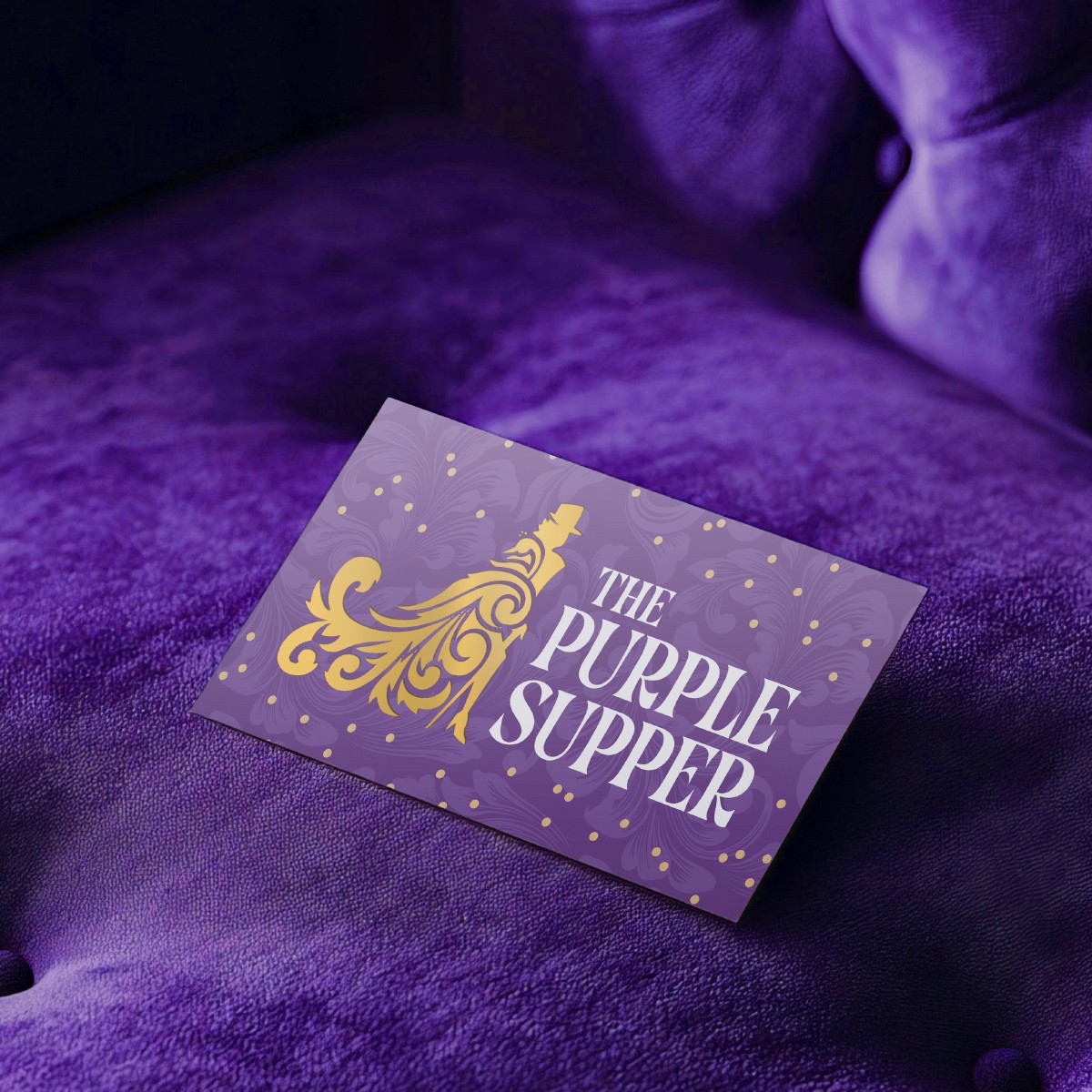 The Purple Supper Invitation