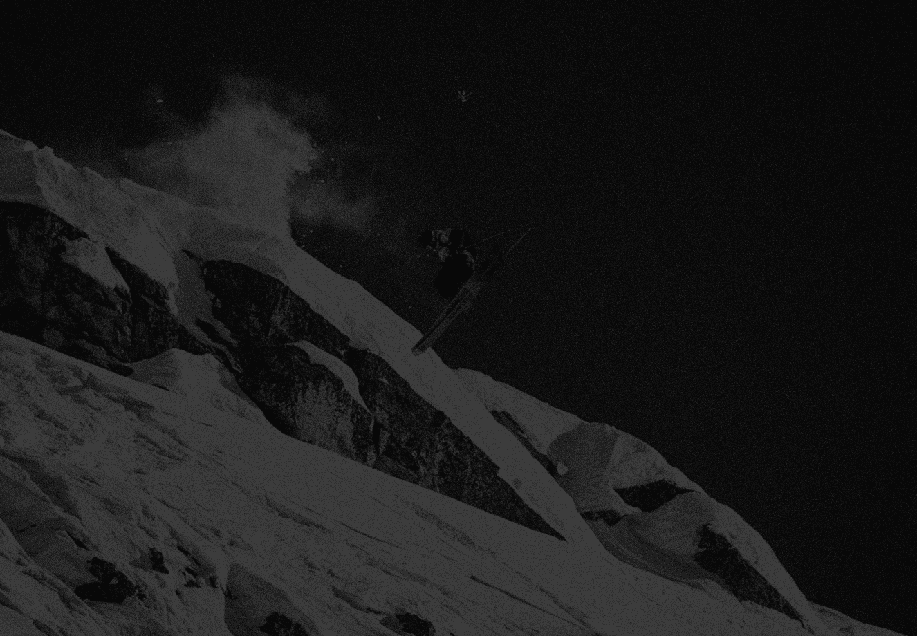 Mountaintop with snow