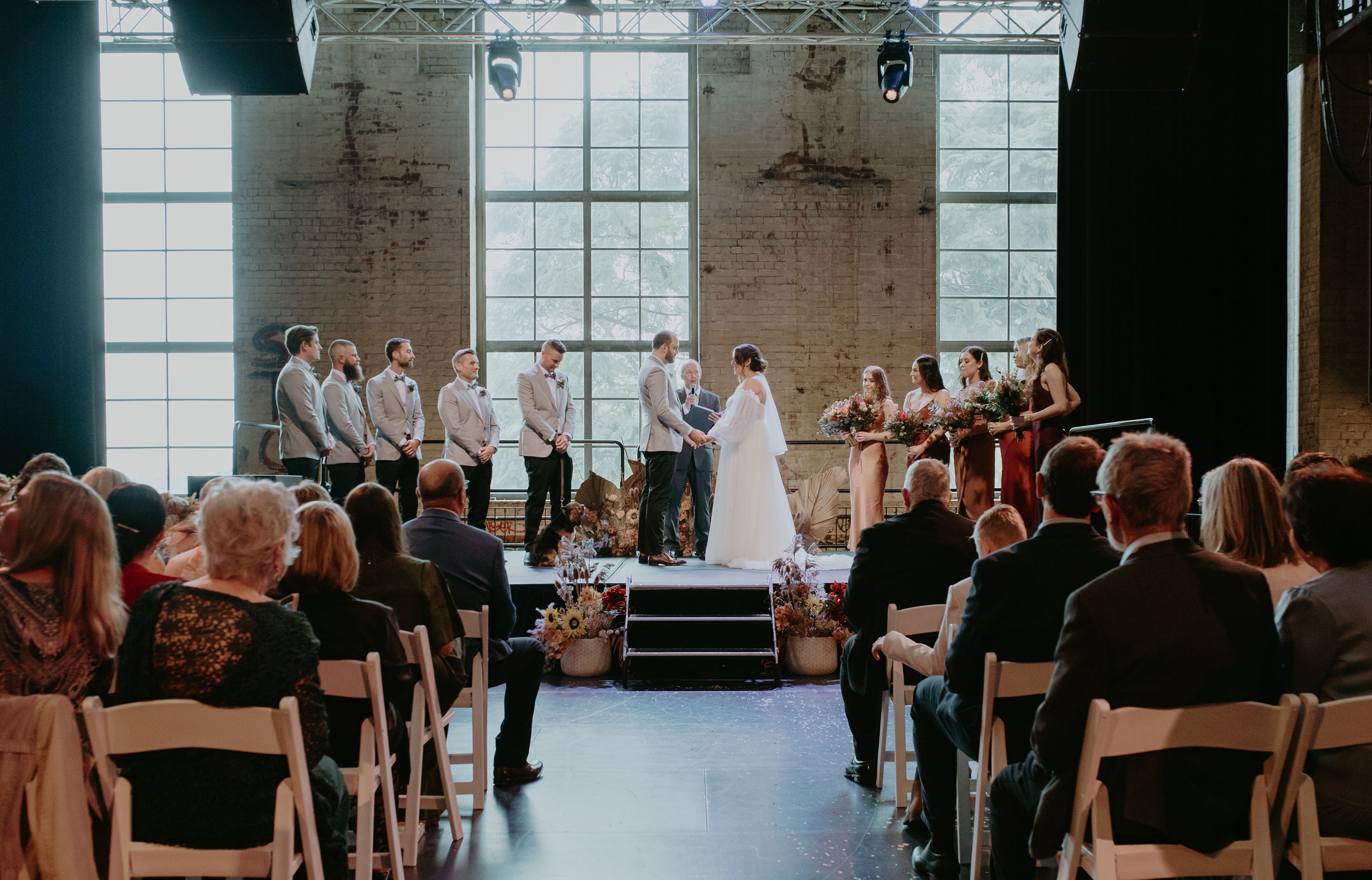 Wedding on the Turbine Platform at Brisbane Powerhouse