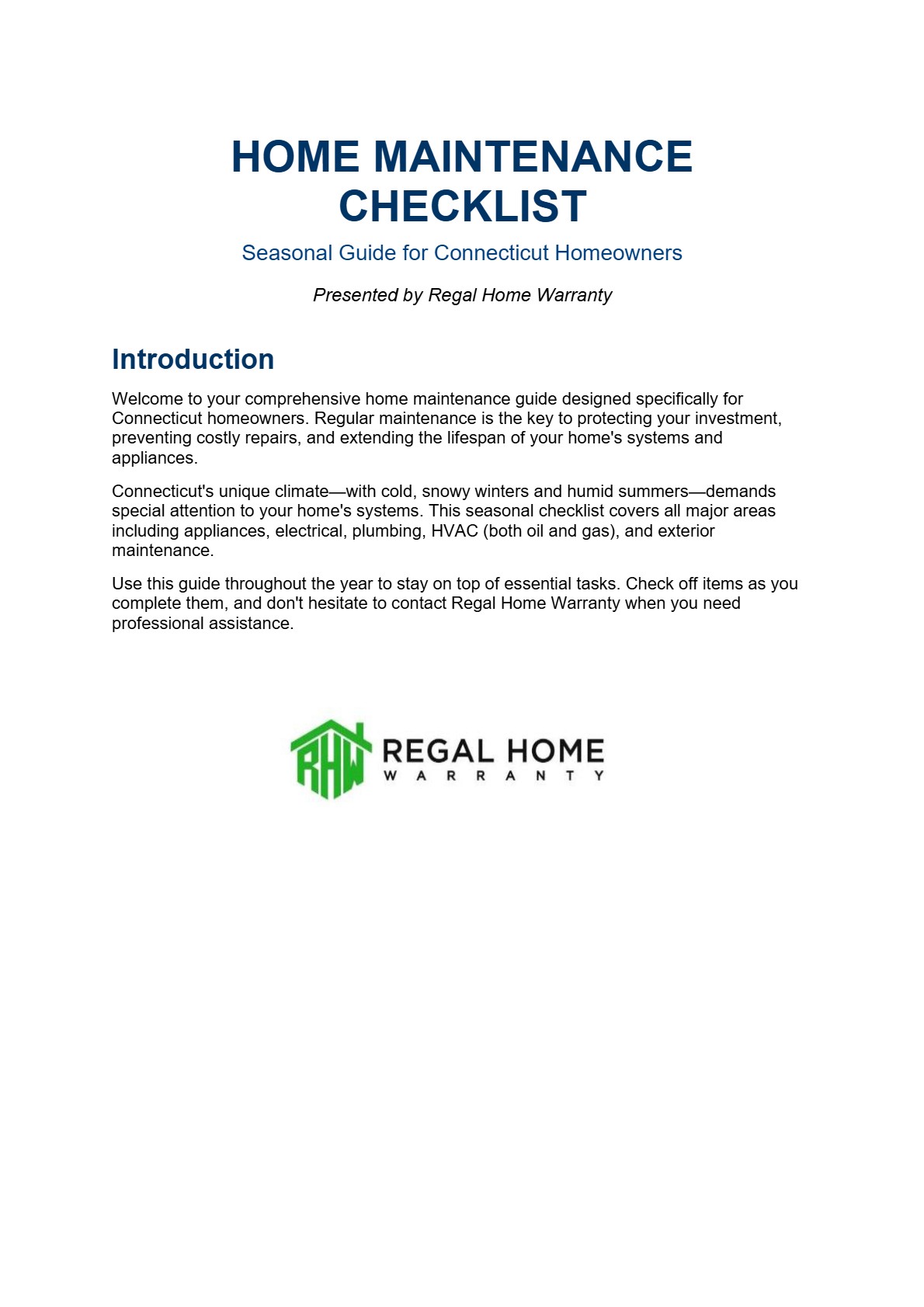 Regal Home Warranty-1