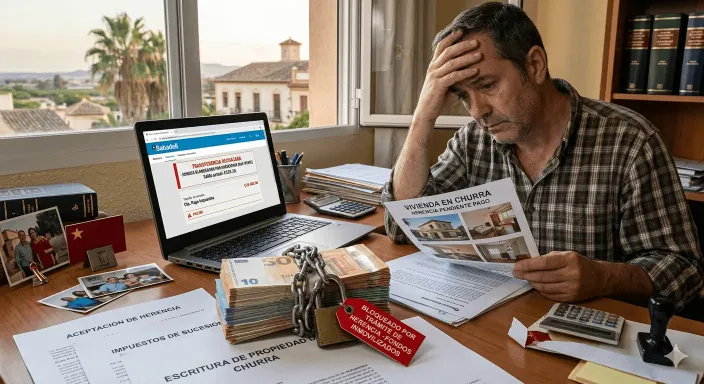 Problema de falta de liquidez en el pago de impuestos de herencia, solucionado con el cobro rápido de un seguro de vida.