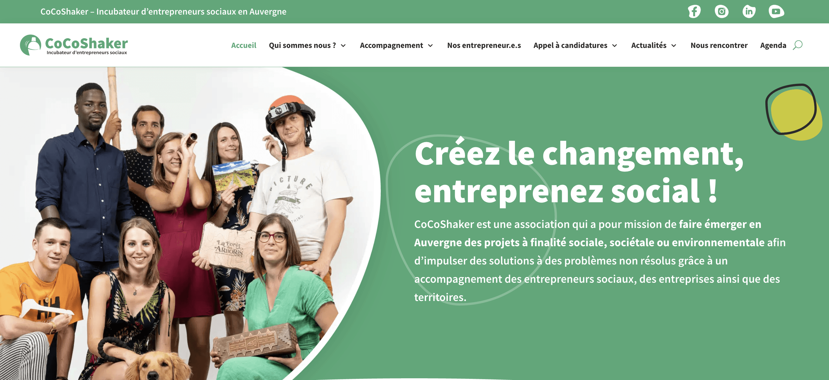Site web CocoShaker