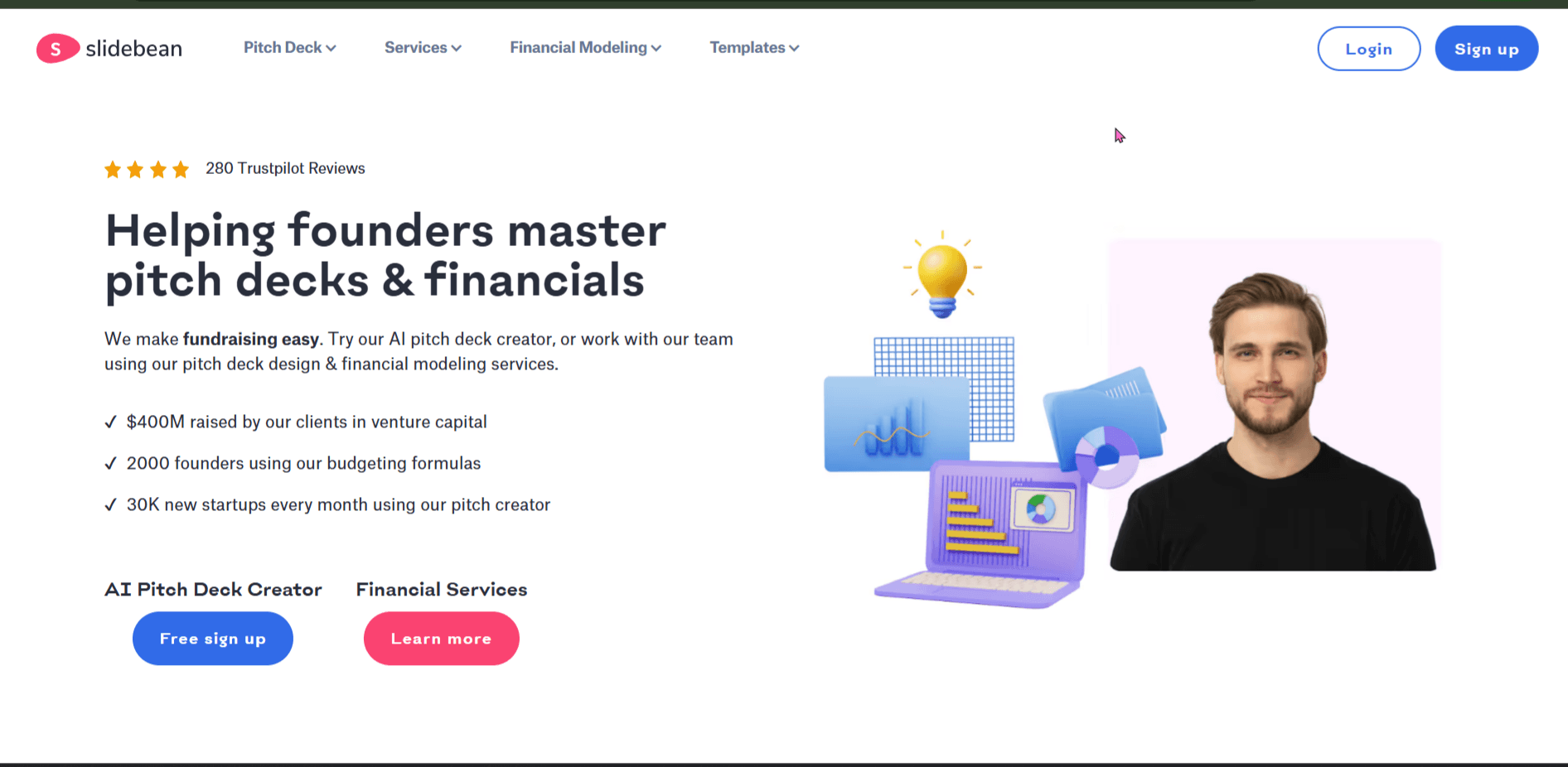 slidebean website